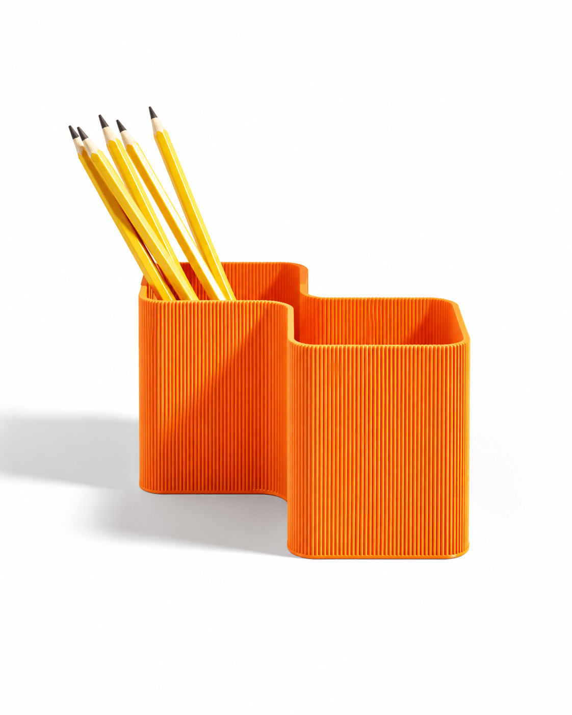 Ribbed Dual Pocket Pen & Pencil Desk Organiser - OzFDM