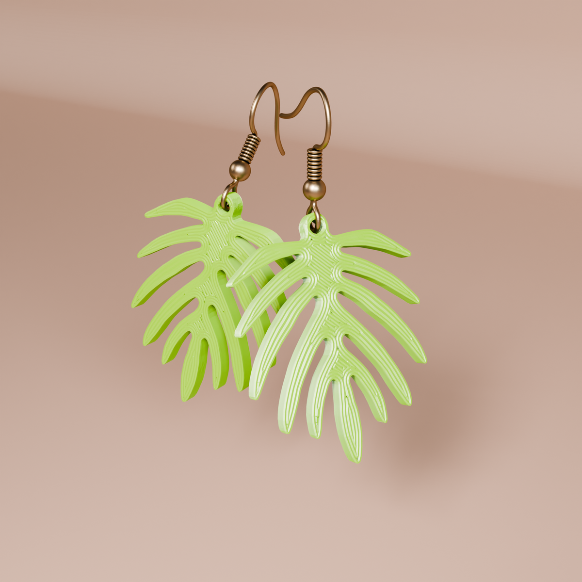 Monstera Thin Earings