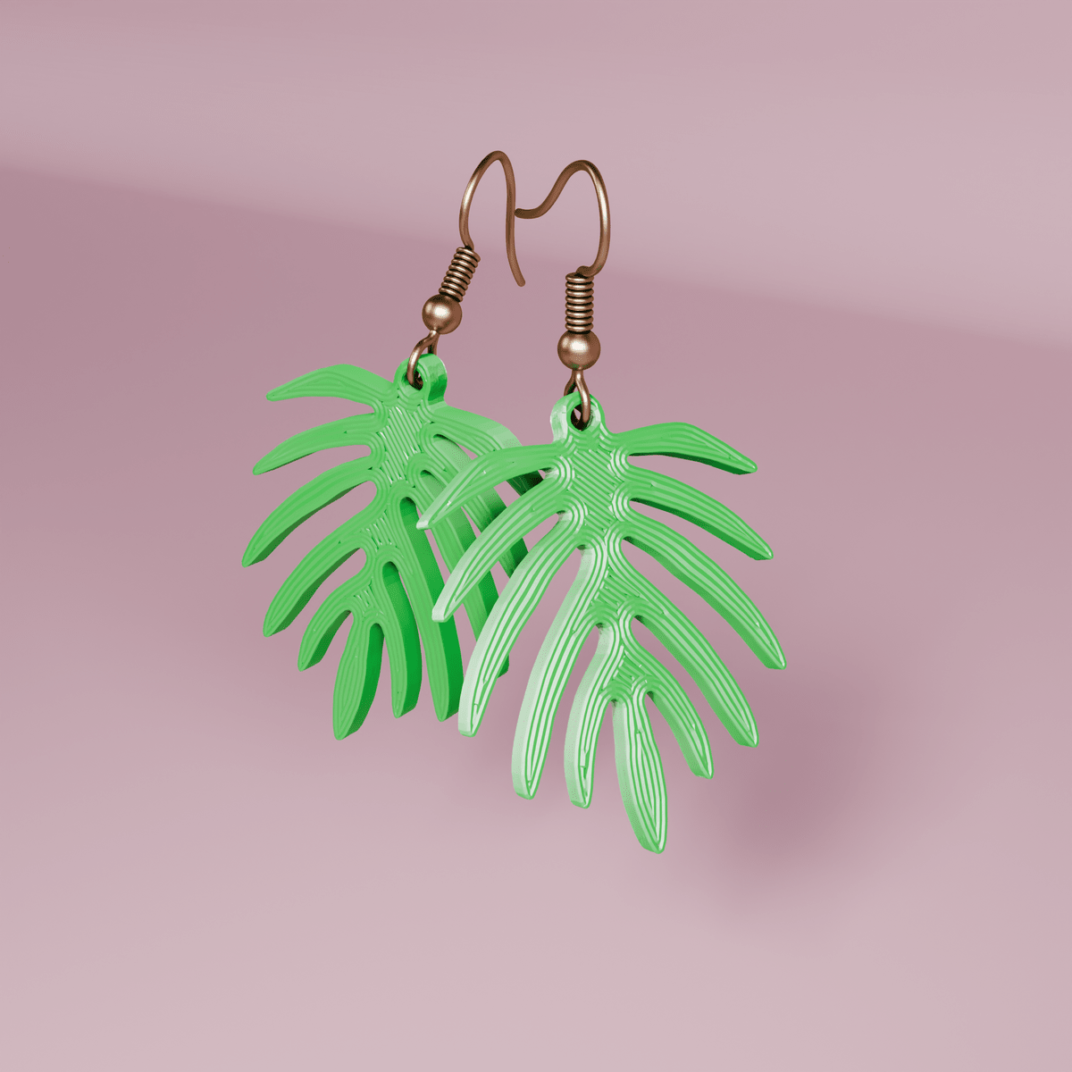 Monstera Thin Earings - OzFDM
