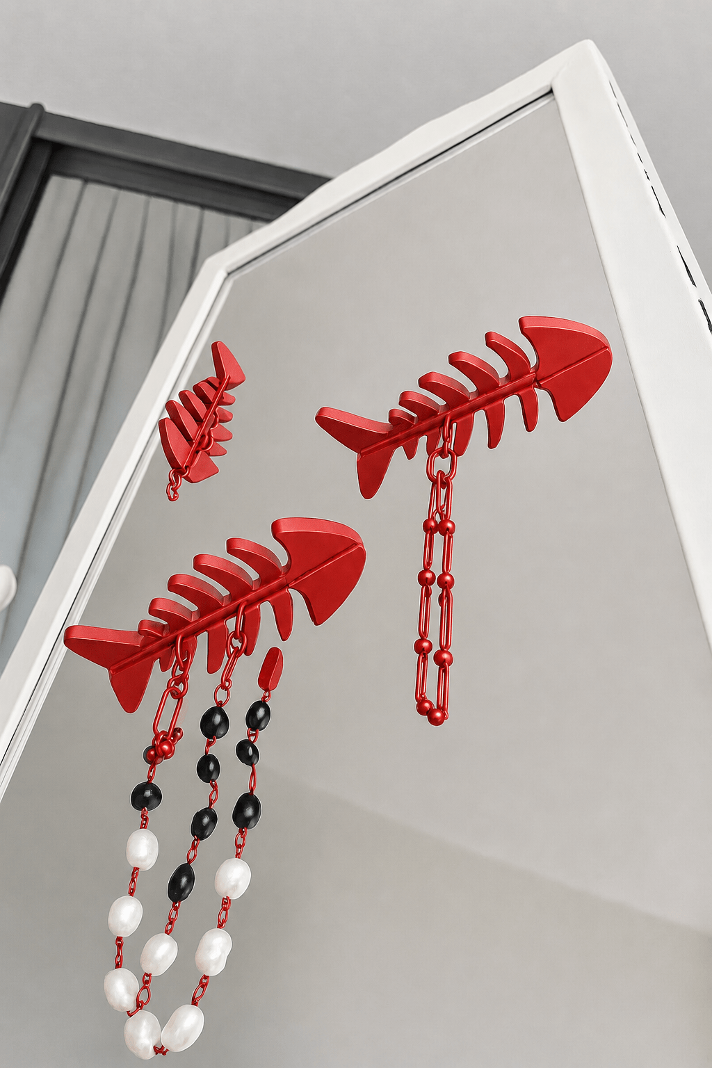 Fishbone Mirror Jewellery Hook - OzFDM