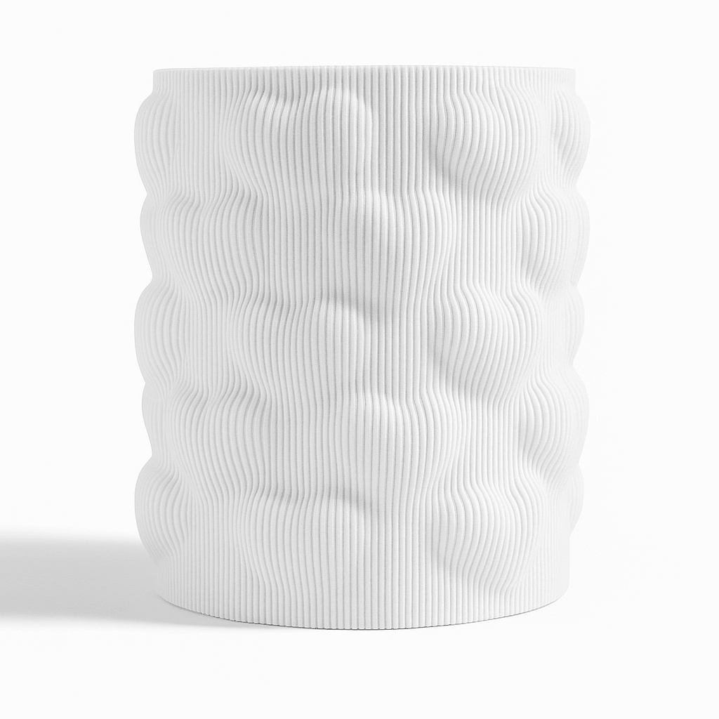 Ripple Hearts Textured Decorative Vase - OzFDM