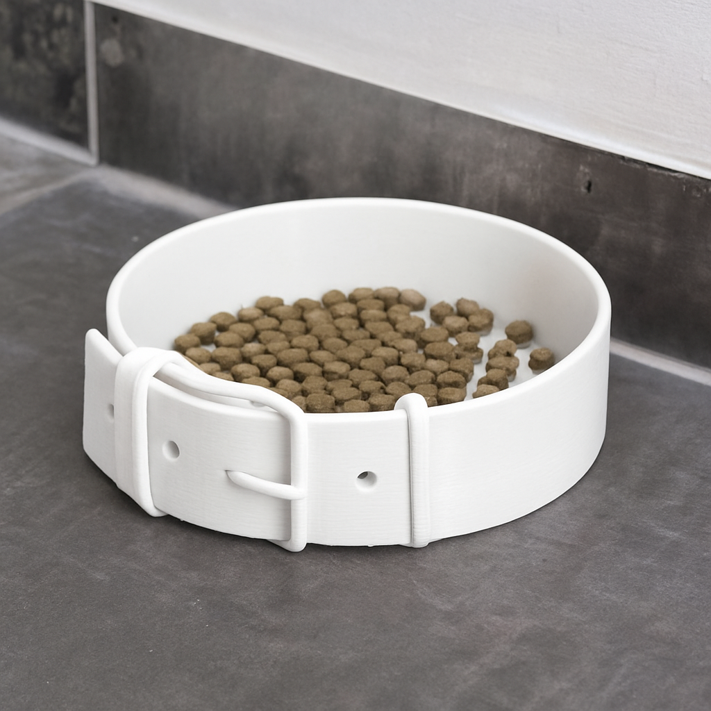 Belt Buckle Pet Bowl