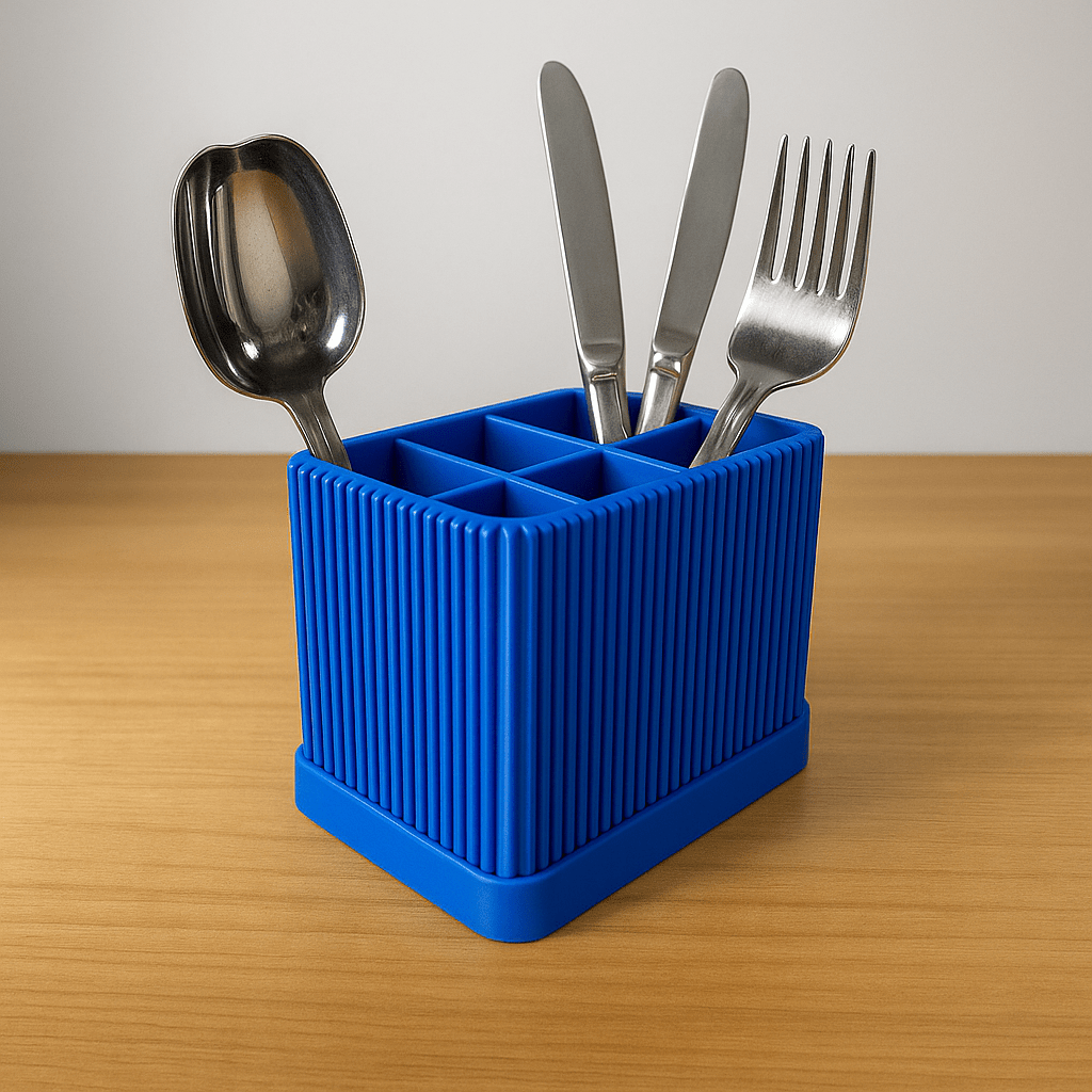 Rinzo Ribbed Cutlery and Desk Organiser - OzFDM