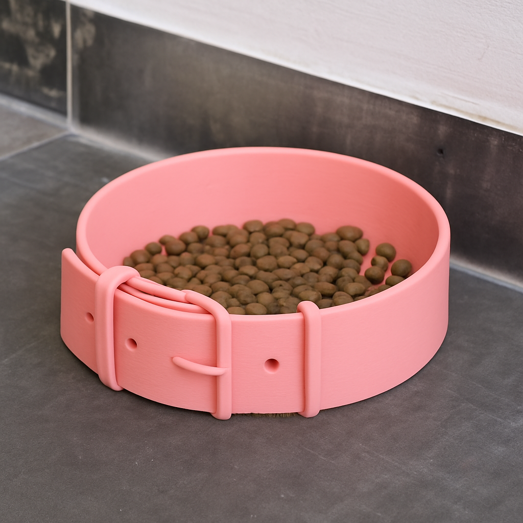 Belt Buckle Pet Bowl
