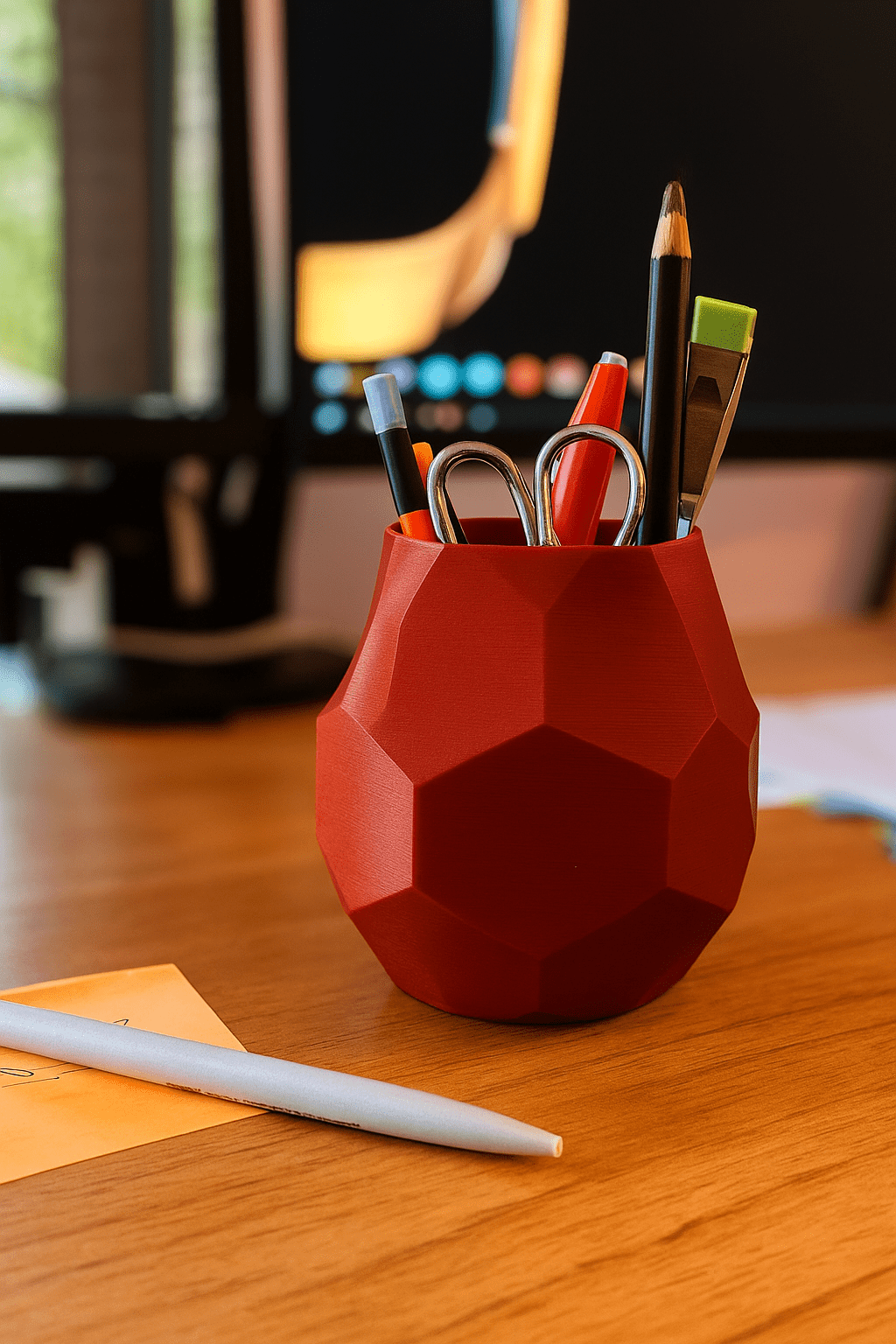 Low-Poly Geometric Pen Holder - OzFDM