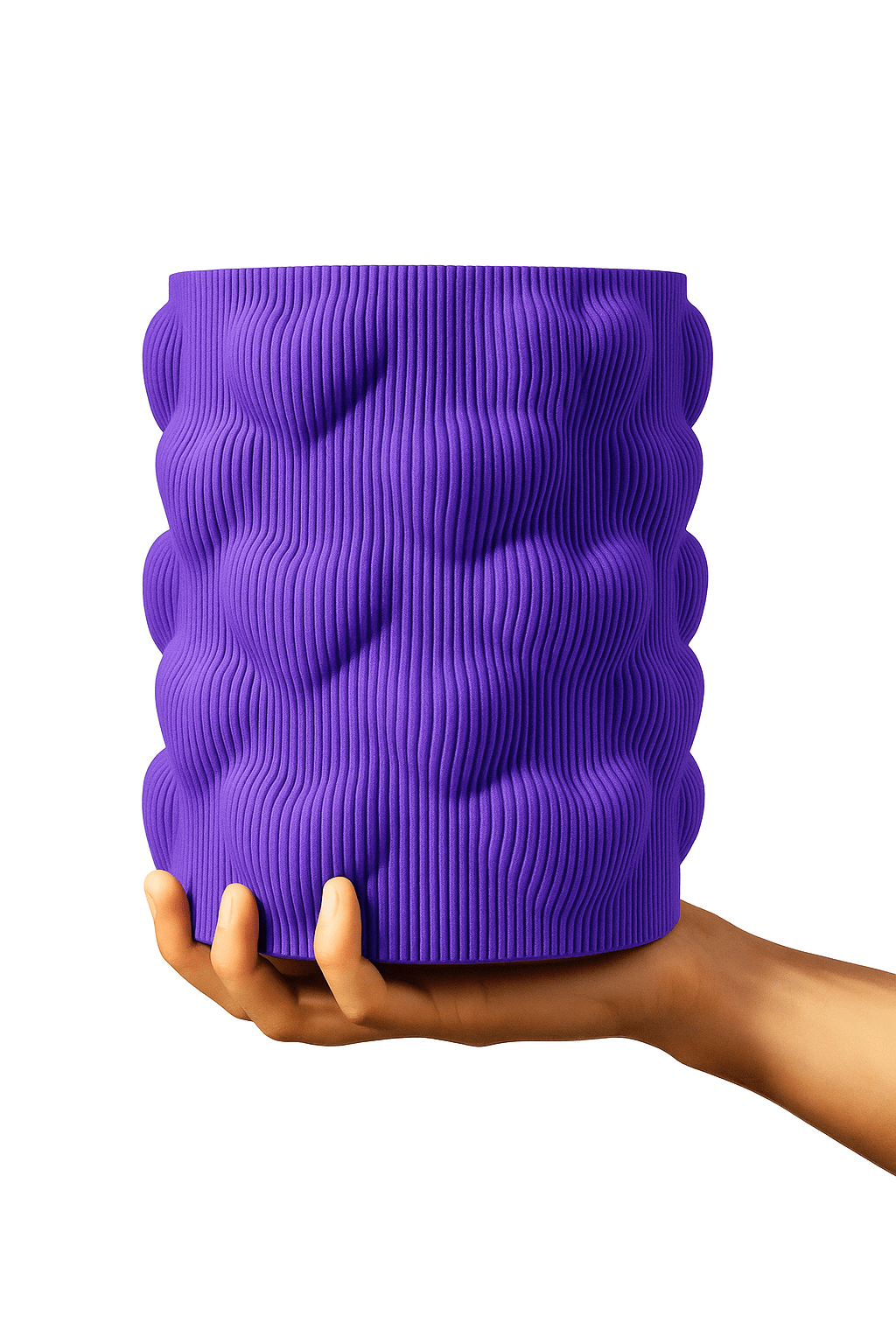 Ripple Hearts Textured Decorative Vase - OzFDM