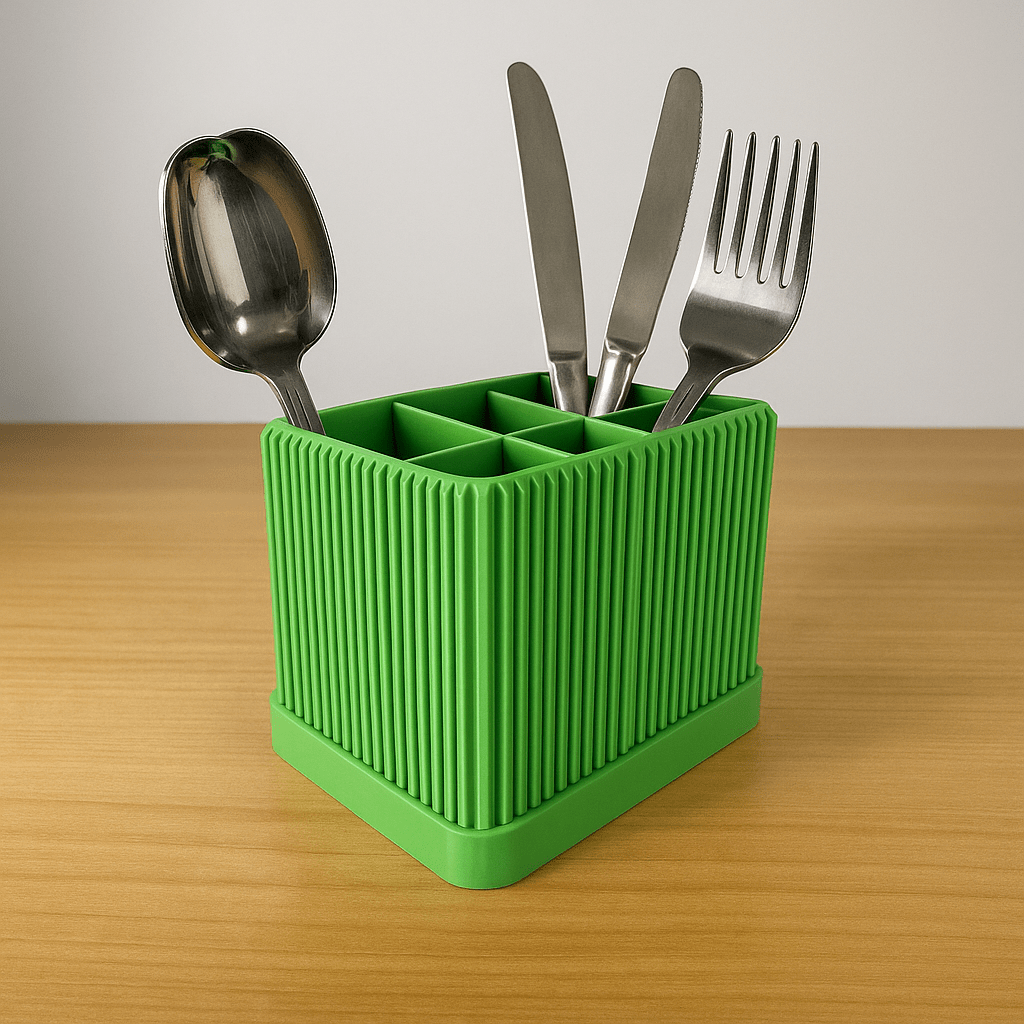 Rinzo Ribbed Cutlery and Desk Organiser