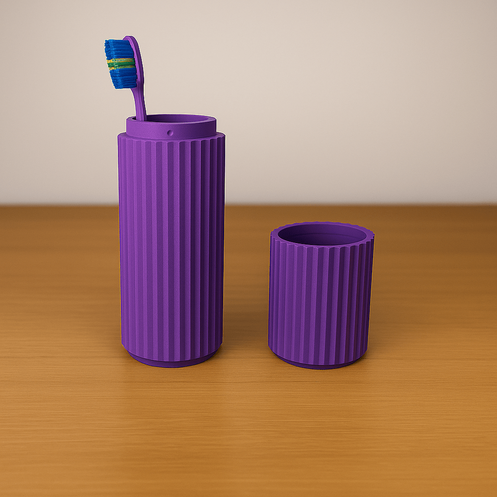 Ribbed Travel Toothbrush Case - OzFDM