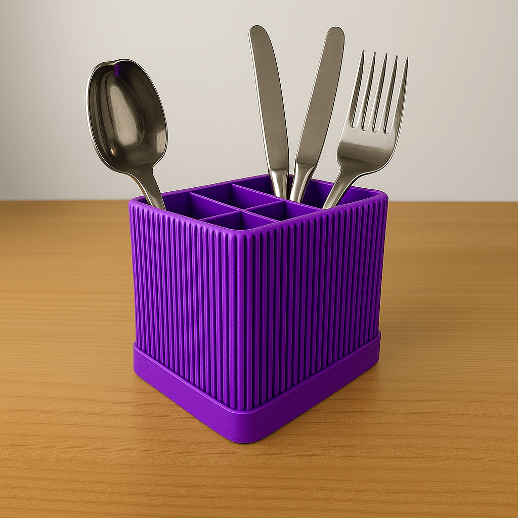 Rinzo Ribbed Cutlery and Desk Organiser