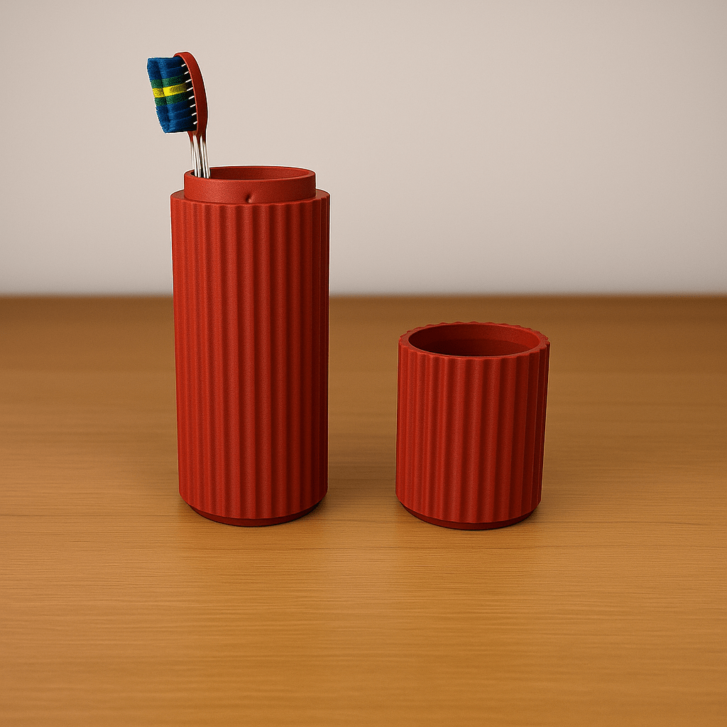 Ribbed Travel Toothbrush Case - OzFDM