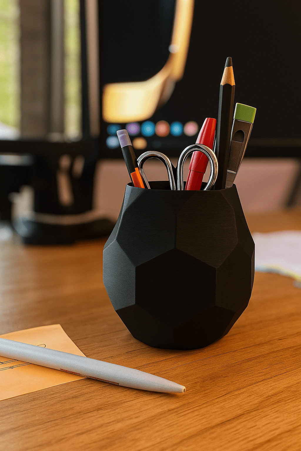 Low-Poly Geometric Pen Holder - OzFDM