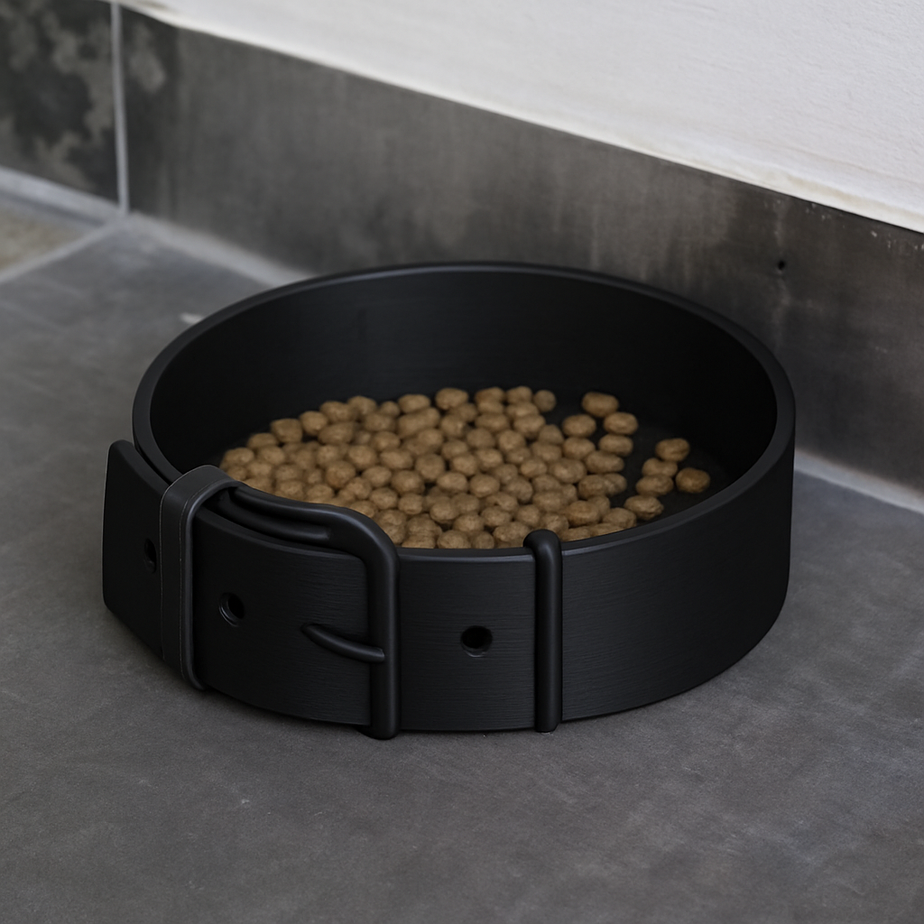 Belt Buckle Pet Bowl