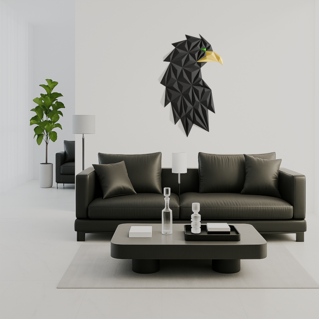 Geometric Eagle Head