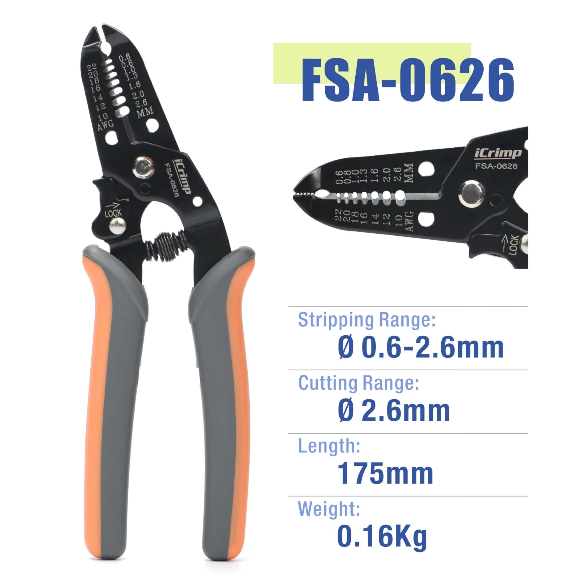 Iwiss FSA - 0626/B Wire Stripper - OzFDM