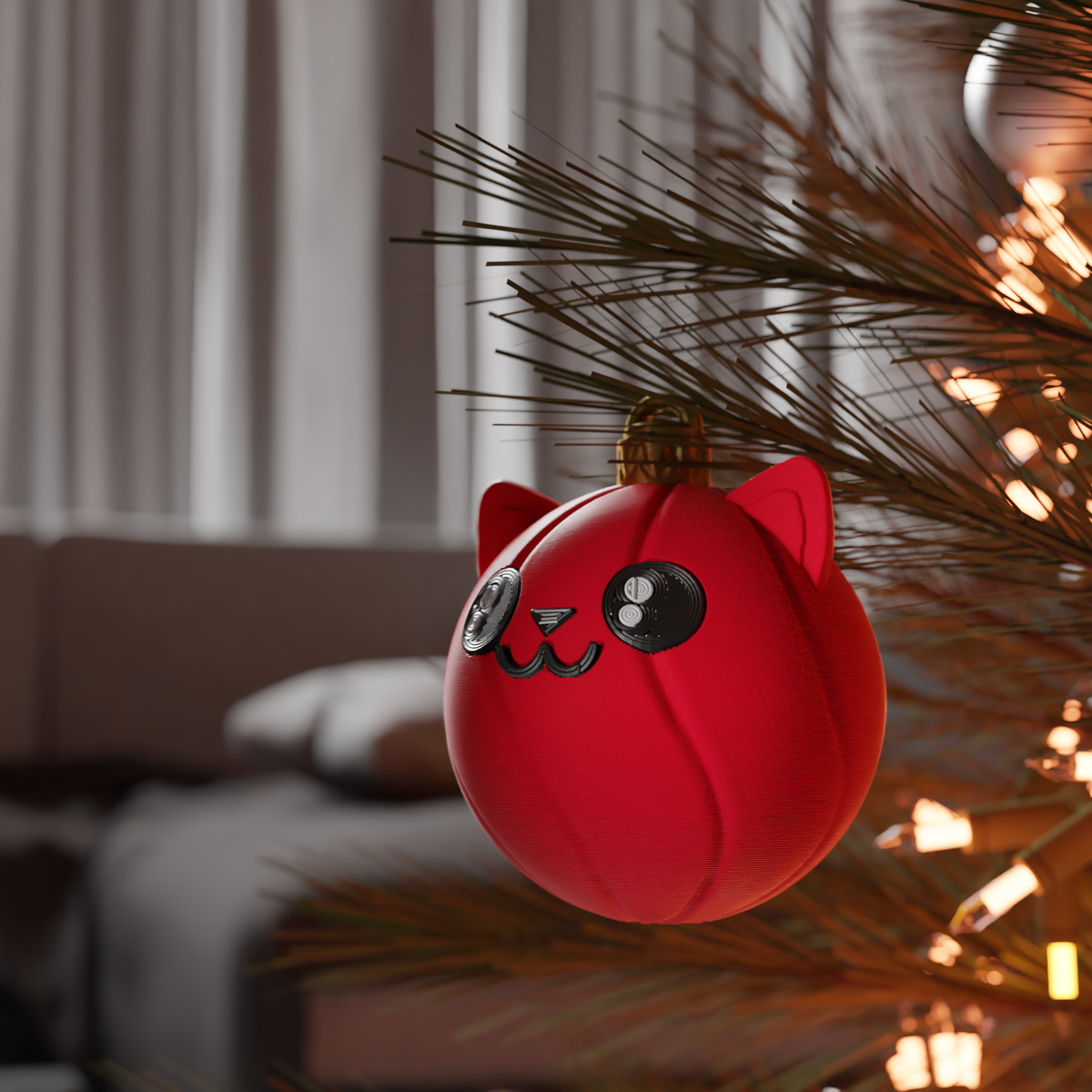 Cat Lover's Christmas Ornament