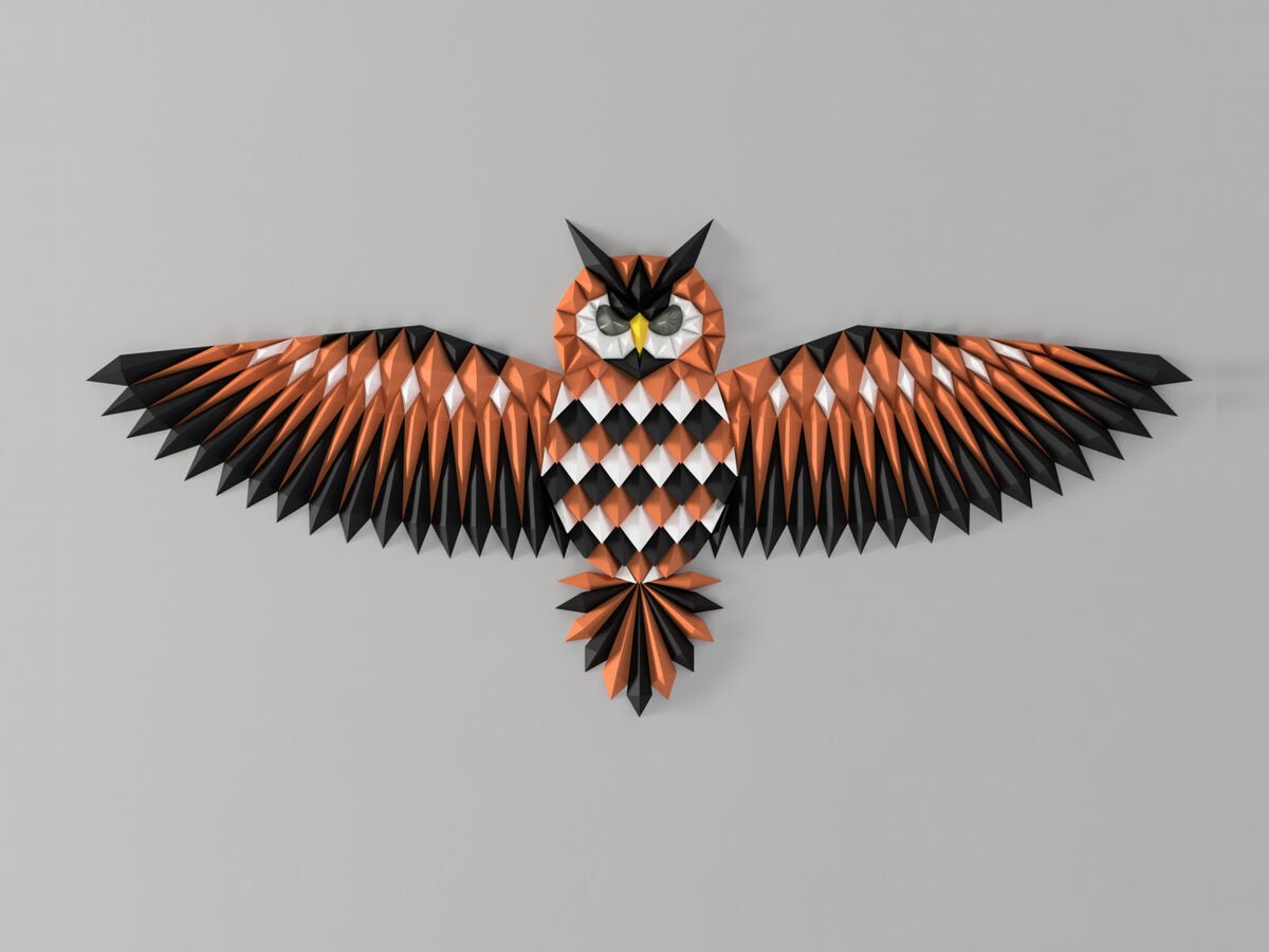 Geometric Owl Wall Art - OzFDM