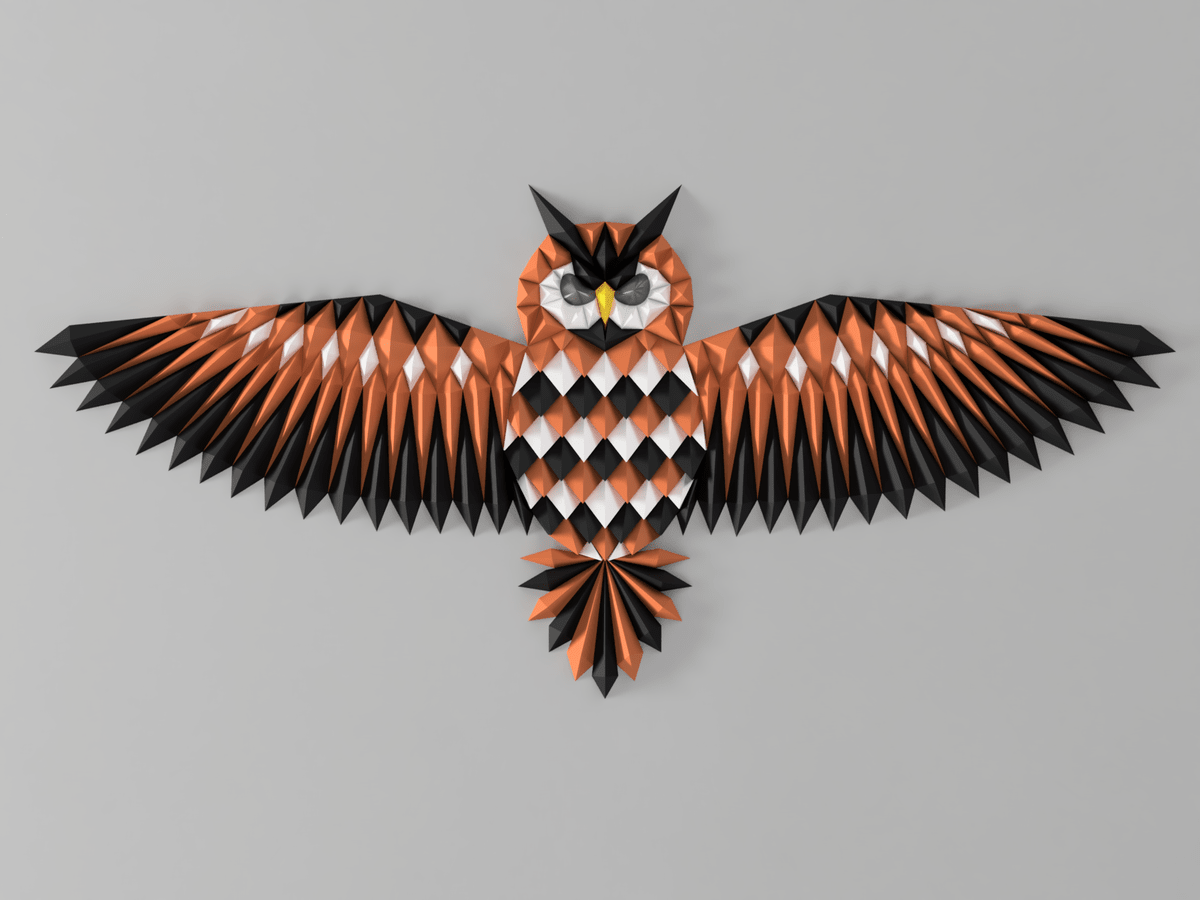 Geometric Owl Wall Art - OzFDM