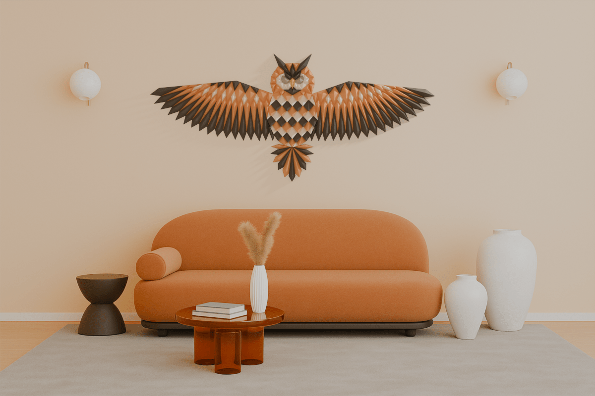 Geometric Owl Wall Art - OzFDM