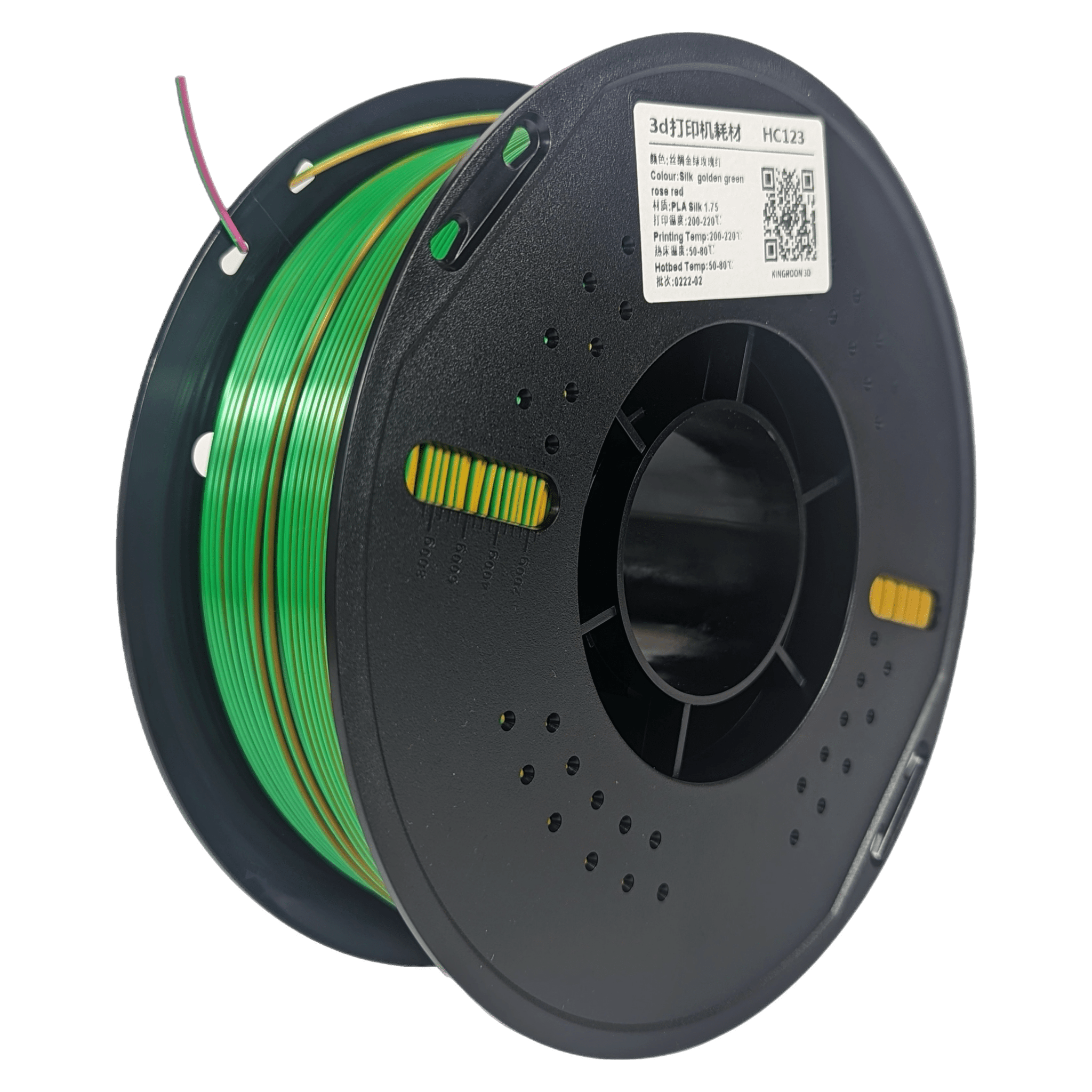 Kingroon Tri - Colour Silk PLA 3D Printing Filament 1.75mm 1KG - OzFDM
