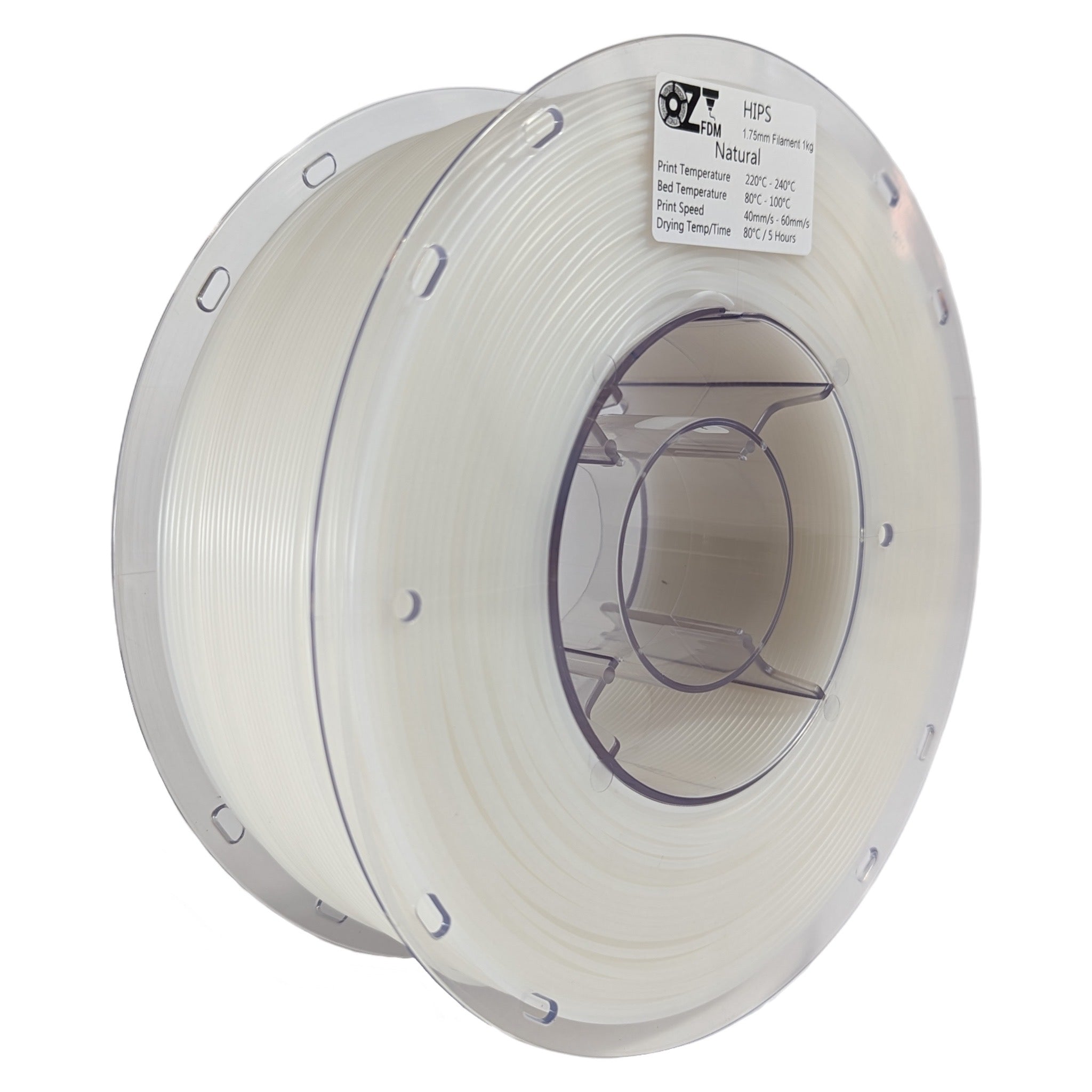 OzFDM HIPS 3D Printing Support Filament 1.75mm 1KG - OzFDM