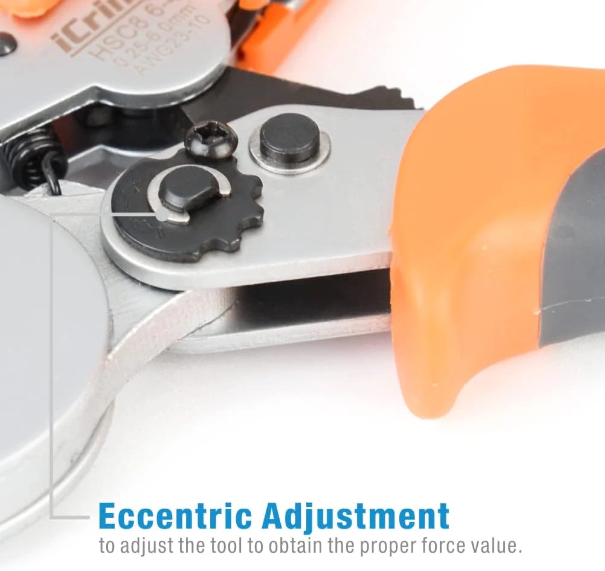Iwiss HSC8 16-4 / 6-4 Square Type Ratchet Crimping Tool