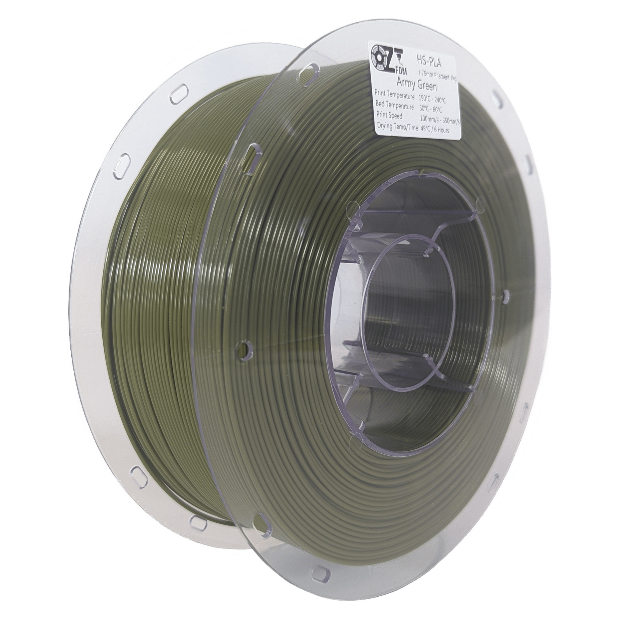 OzFDM High Speed PLA Solid Colours 3D Printing Filament 1.75mm 1KG - OzFDM