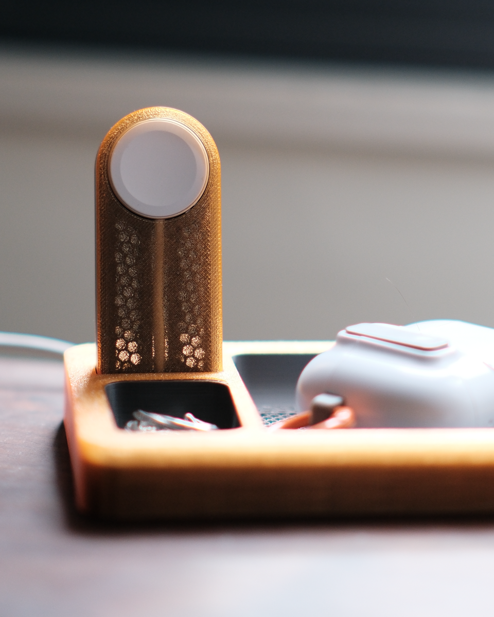 Translucent Shell Apple Watch Charging Dock