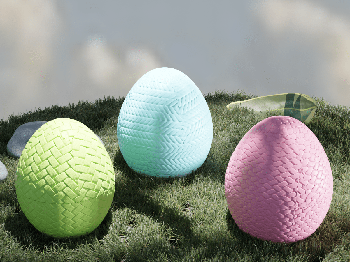 Knitted Easter Egg Boxes - OzFDM