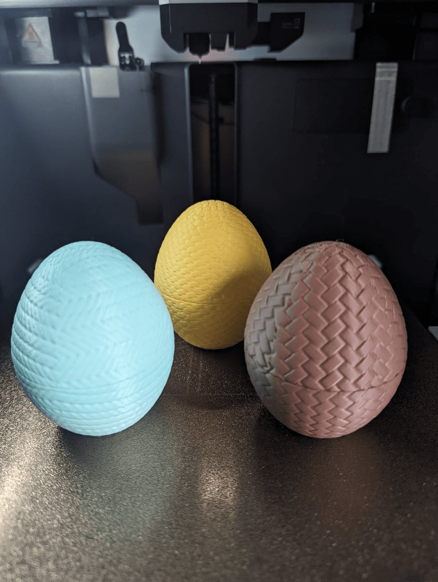Knitted Easter Egg Boxes - OzFDM
