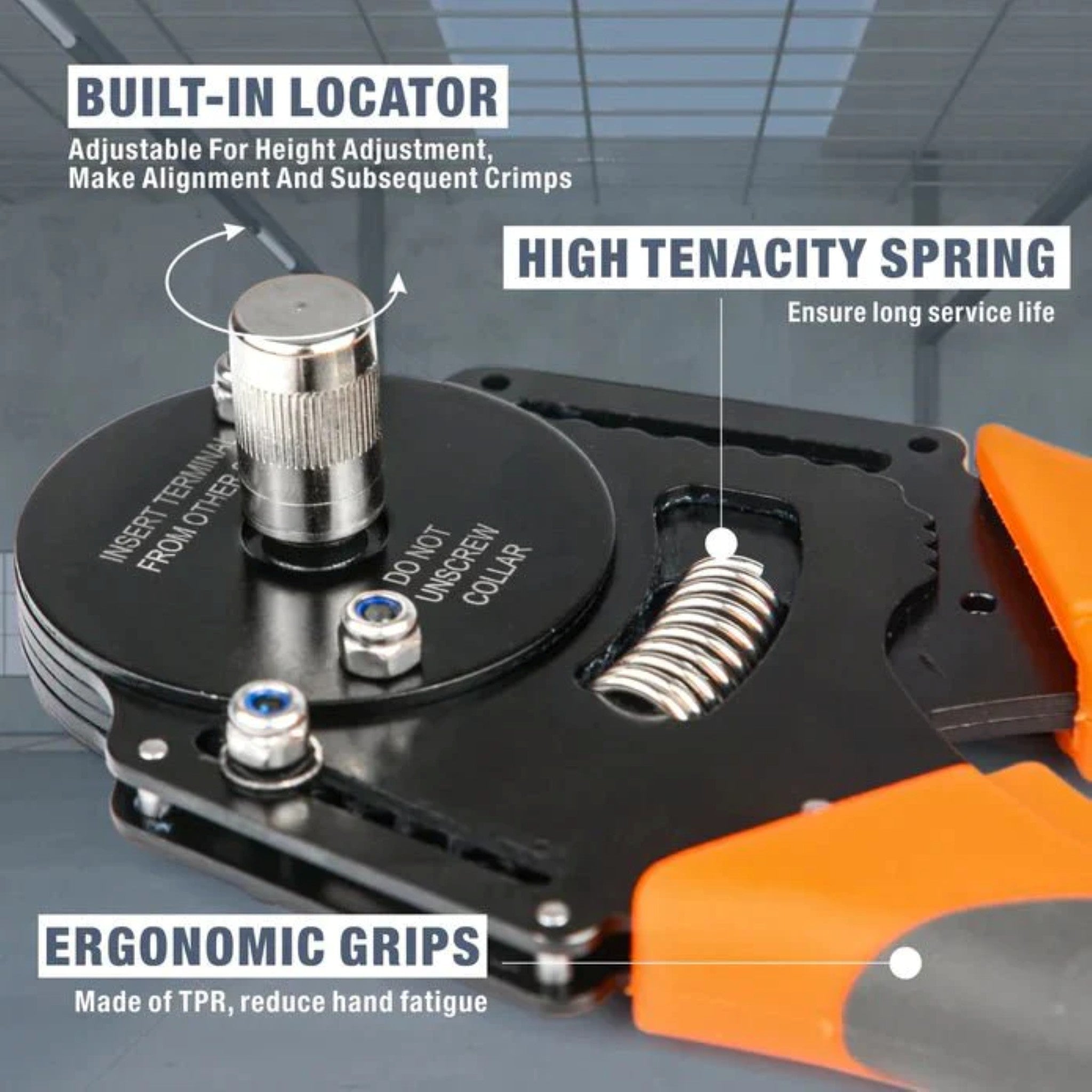 Iwiss IWD 12/16/20 Closed Barrel Crimper for Deutsch Solid Contacts Gauge 12 - 22 - OzFDM