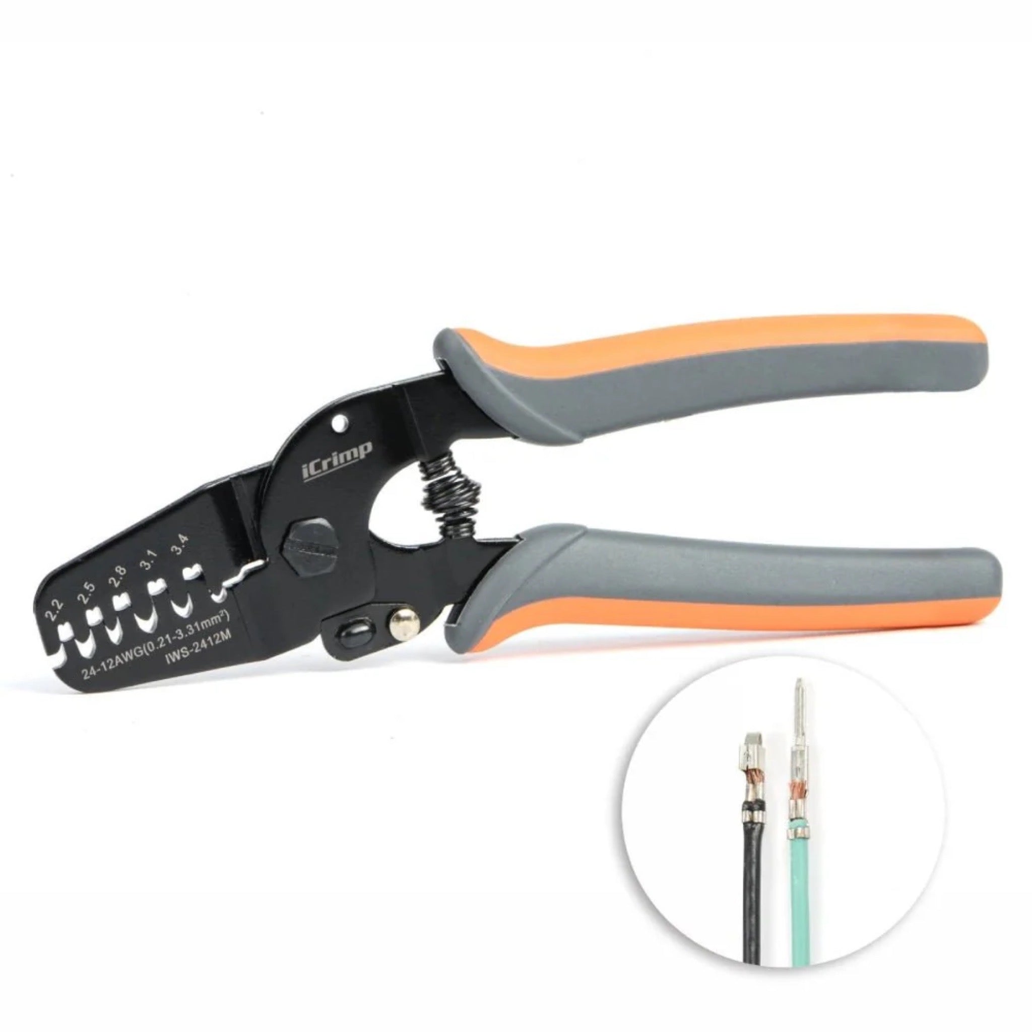 Iwiss IWS - 2412M Open Barrel Crimping Tool - OzFDM