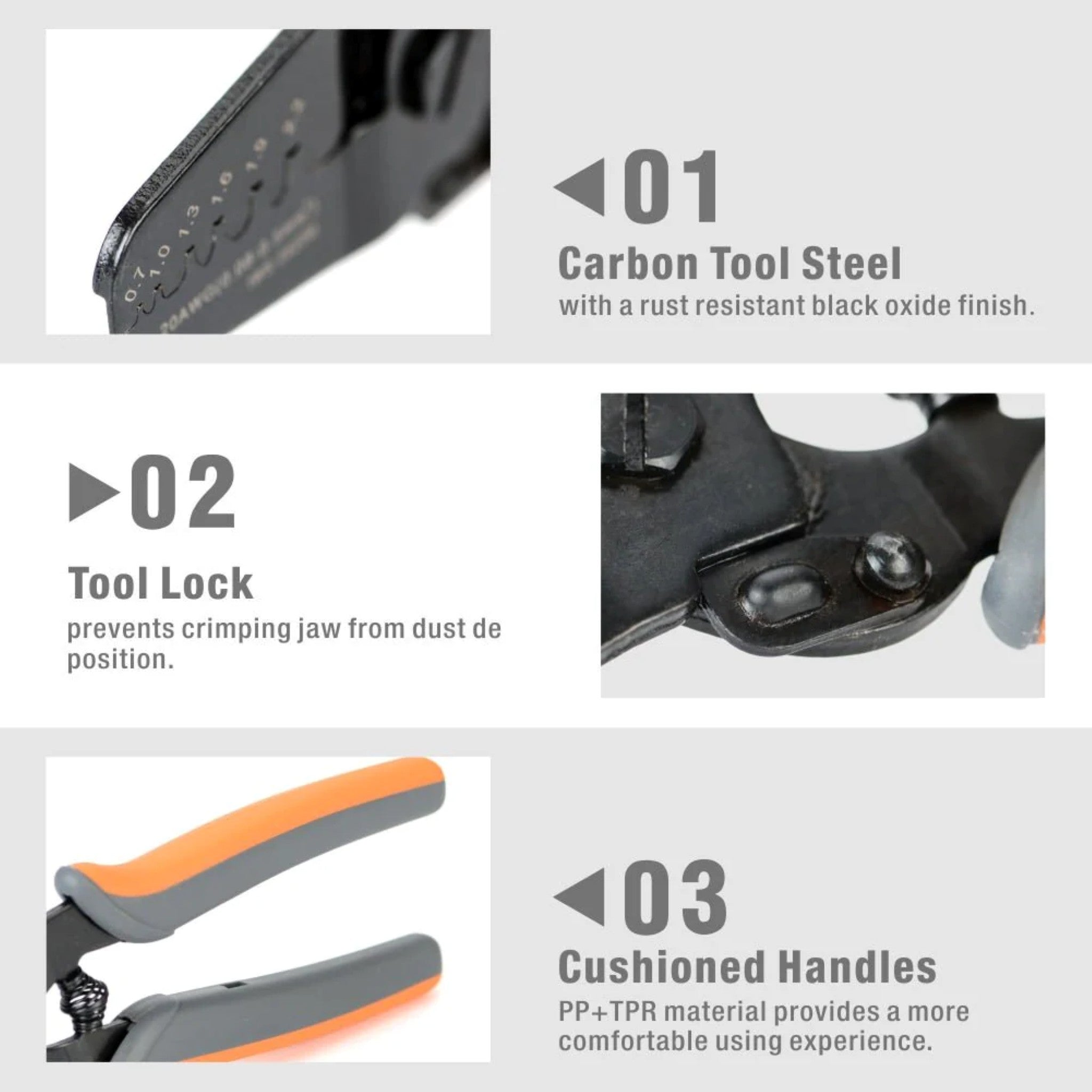 Iwiss IWS-2412M Open Barrel Crimping Tool
