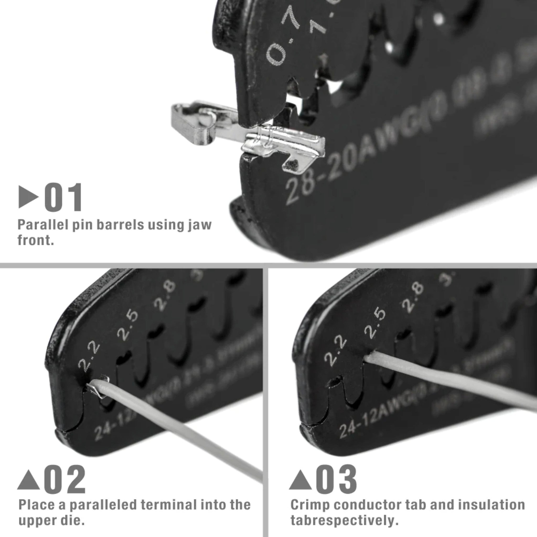 Iwiss IWS-2820M Mini Micro Open Barrel Crimping Tool