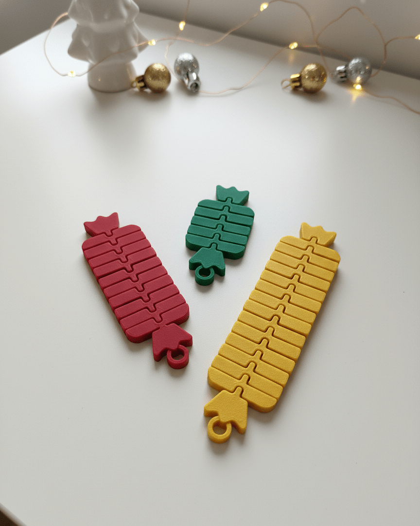 Candytrio | Flexi Christmas Candy Keychains – Set Of 3 Sizes - OzFDM