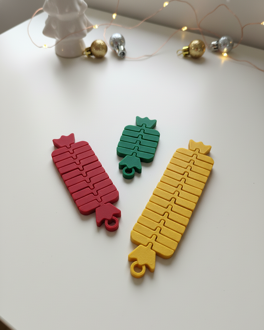 Candytrio | Flexi Christmas Candy Keychains – Set Of 3 Sizes