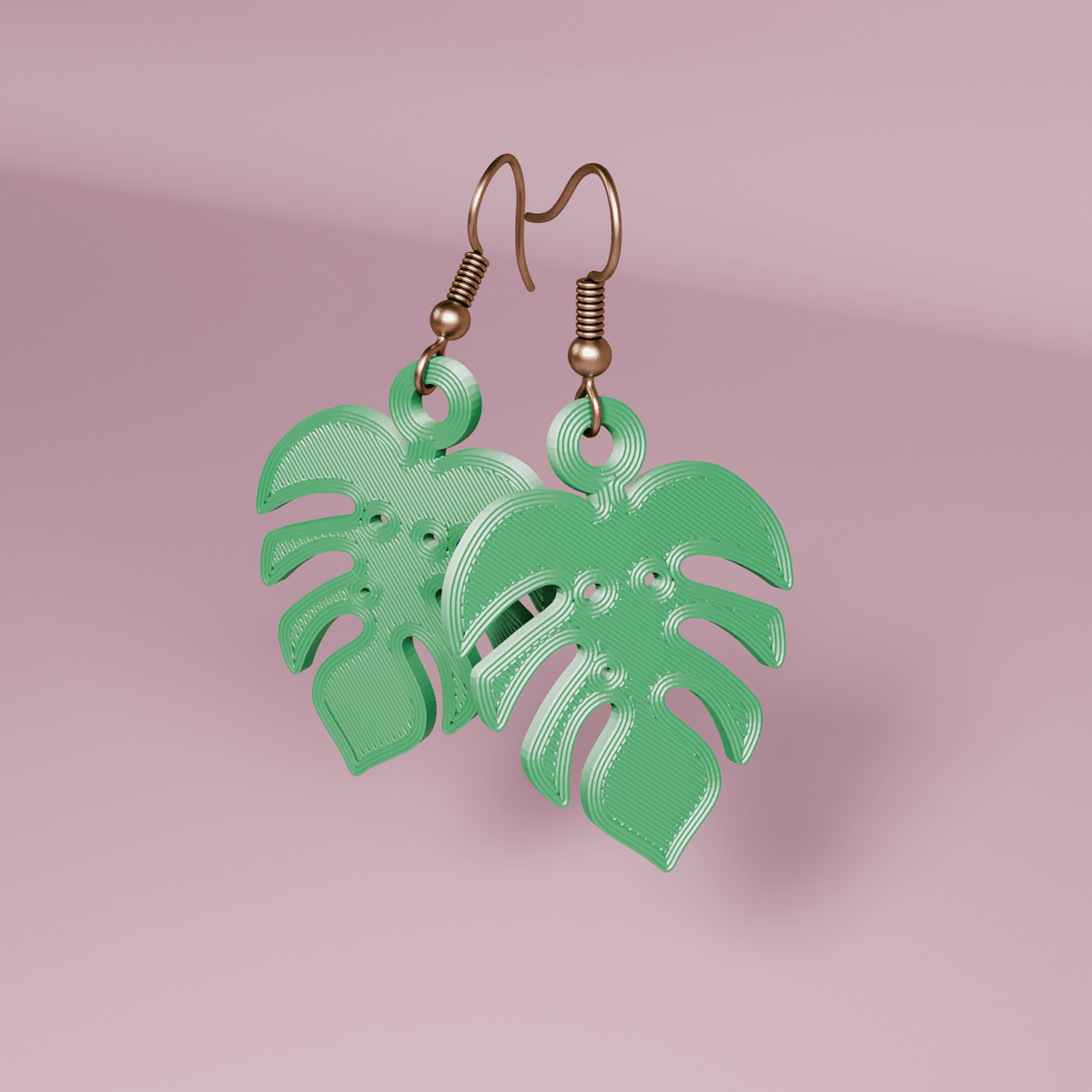 Monstera Earings - OzFDM