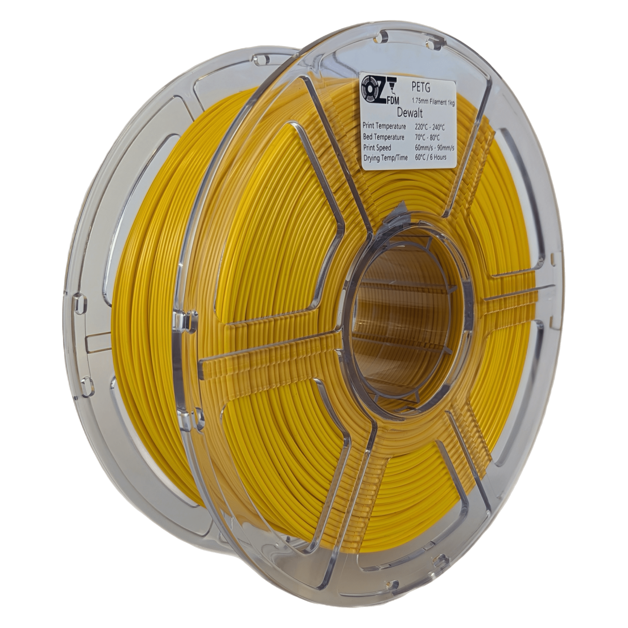 OzFDM PETG Tool Colours 3D Printing Filament 1.75mm 1KG - OzFDM