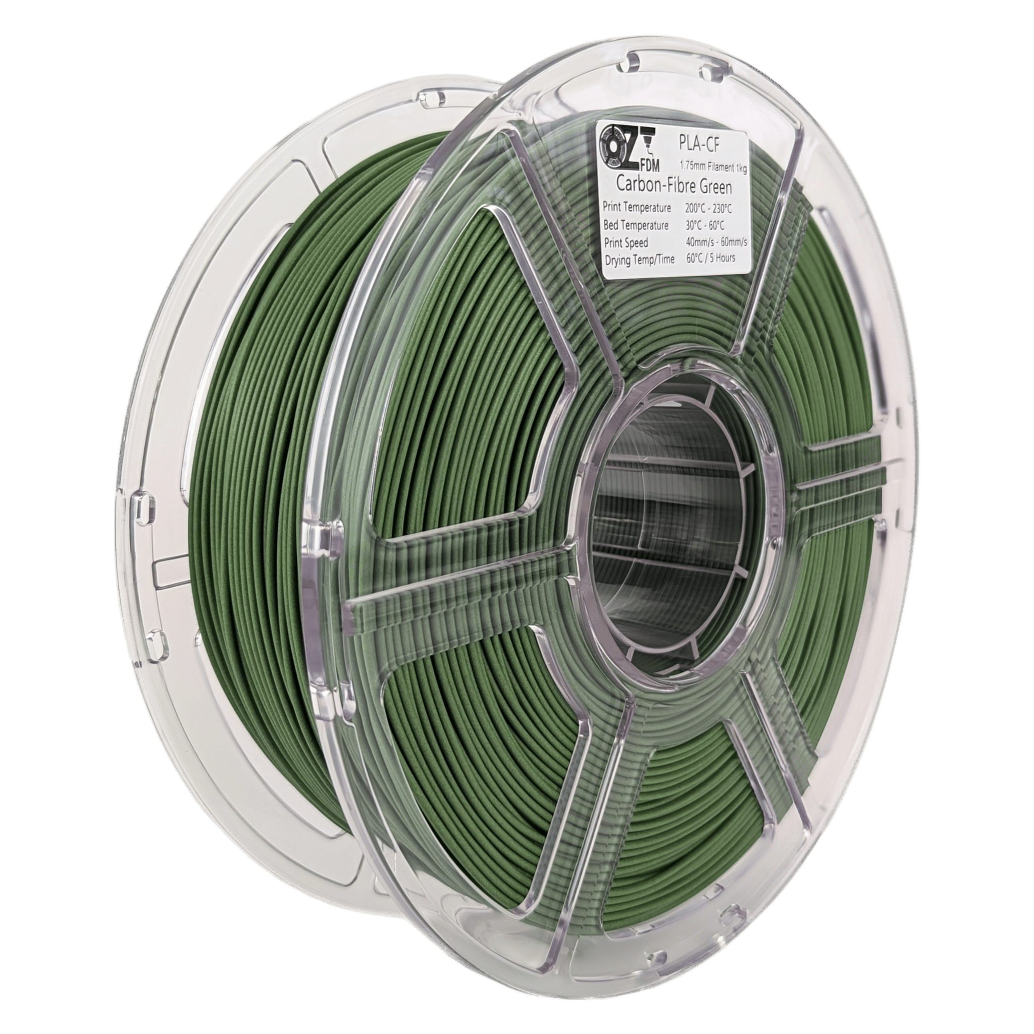 OzFDM PLA - CF 3D Printing Filament 1.75mm 1KG - OzFDM