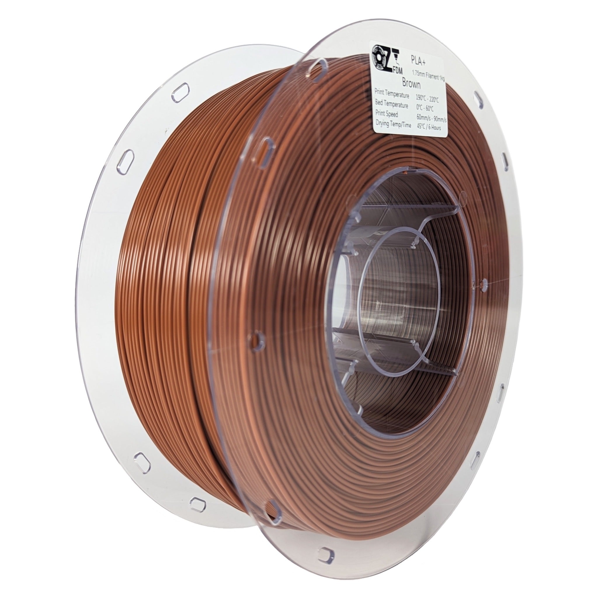 OzFDM PLA+ Solid Colours 3D Printing Filament 1.75mm 1KG