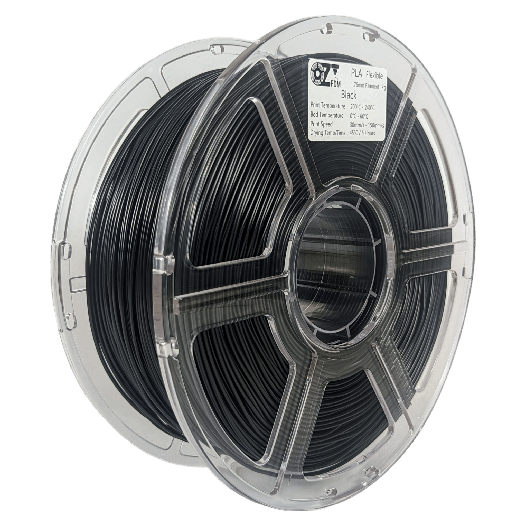 OzFDM Flexible PLA (PBAT) 3D Printing Filament 1.75mm 1KG - OzFDM