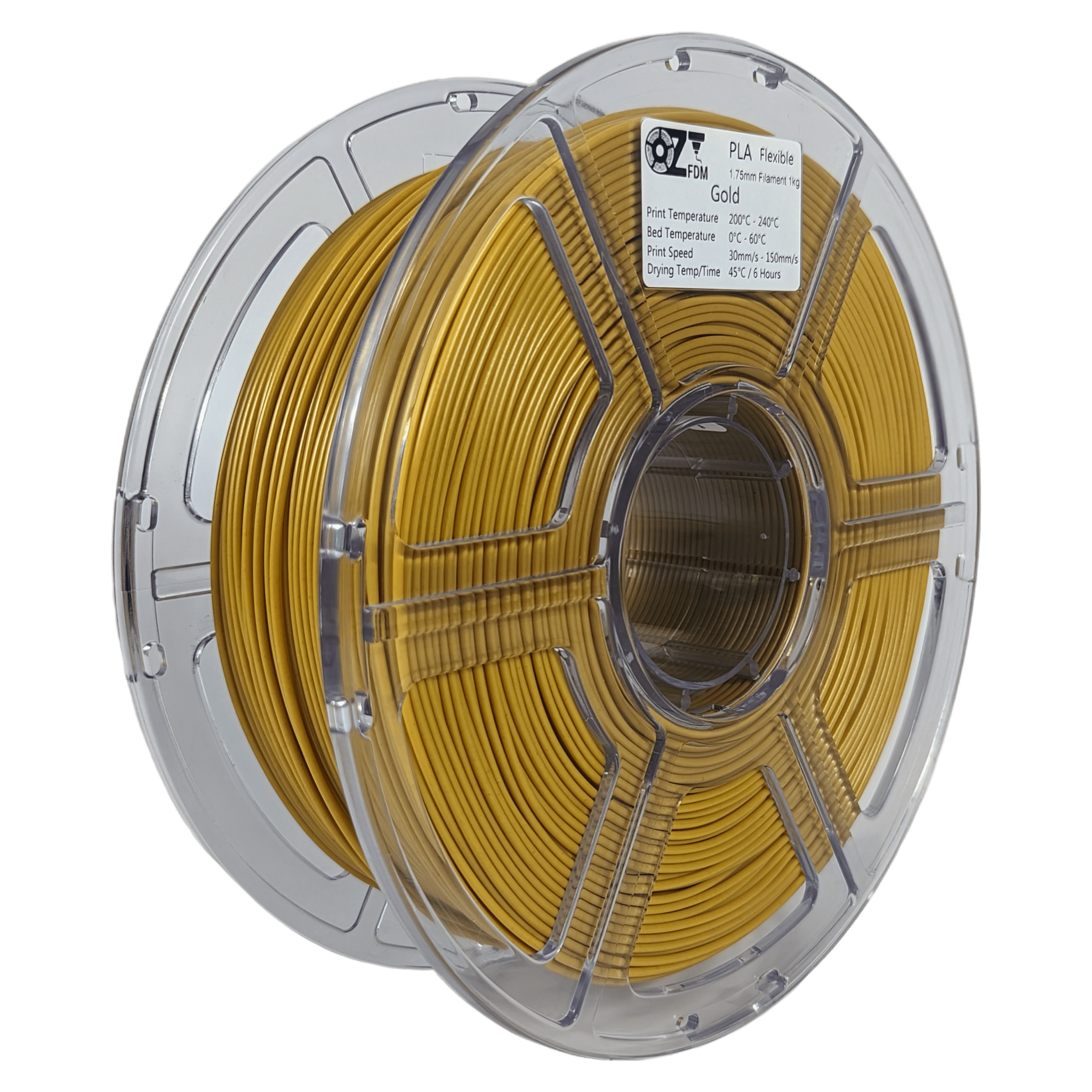 OzFDM Flexible PLA (PBAT) 3D Printing Filament 1.75mm 1KG - OzFDM