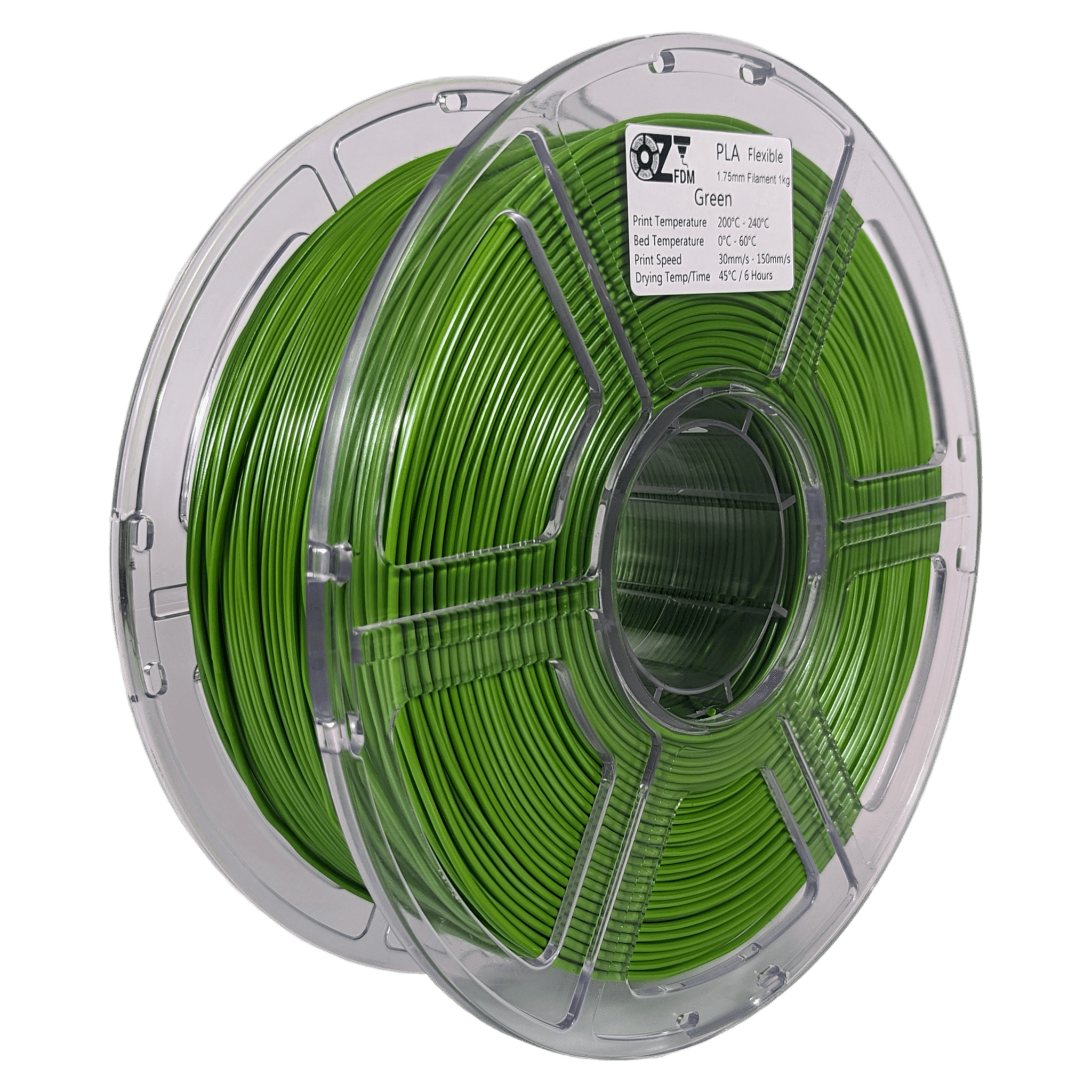 OzFDM Flexible PLA (PBAT) 3D Printing Filament 1.75mm 1KG - OzFDM