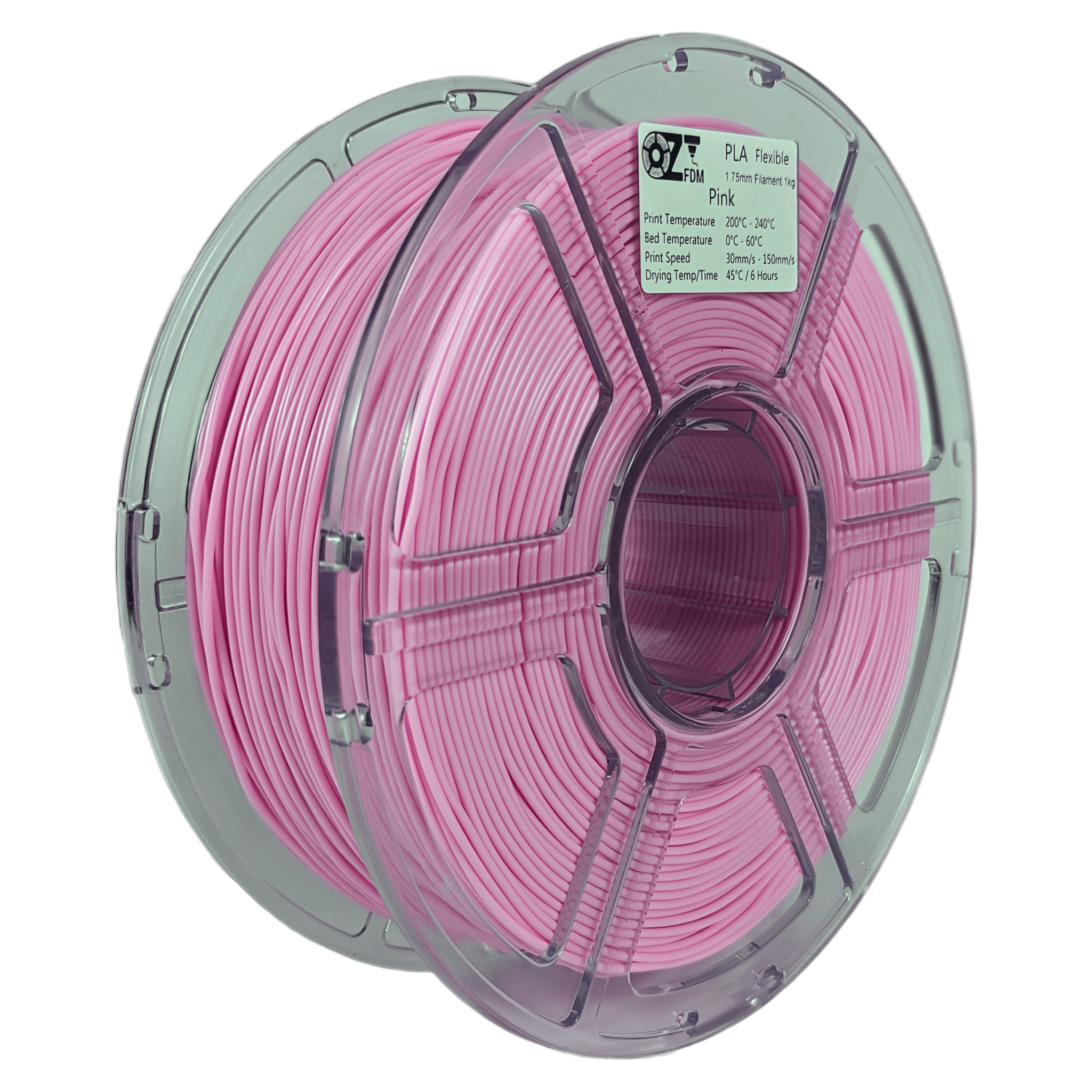 OzFDM Flexible PLA (PBAT) 3D Printing Filament 1.75mm 1KG - OzFDM