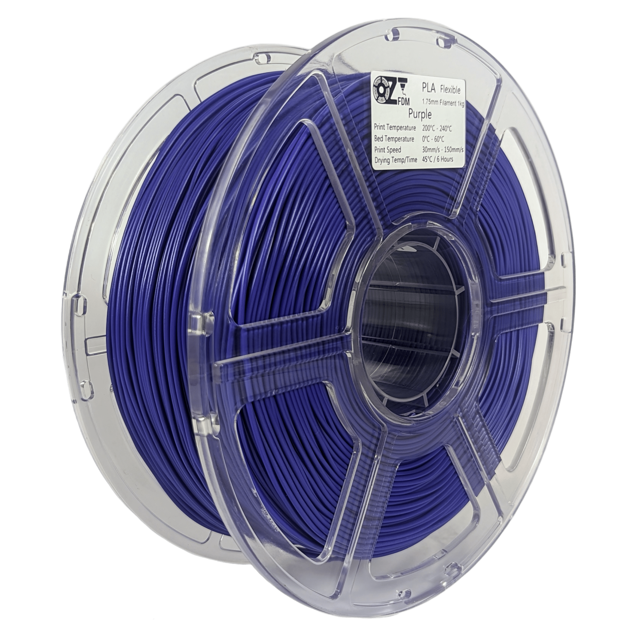 OzFDM Flexible PLA (PBAT) 3D Printing Filament 1.75mm 1KG - OzFDM