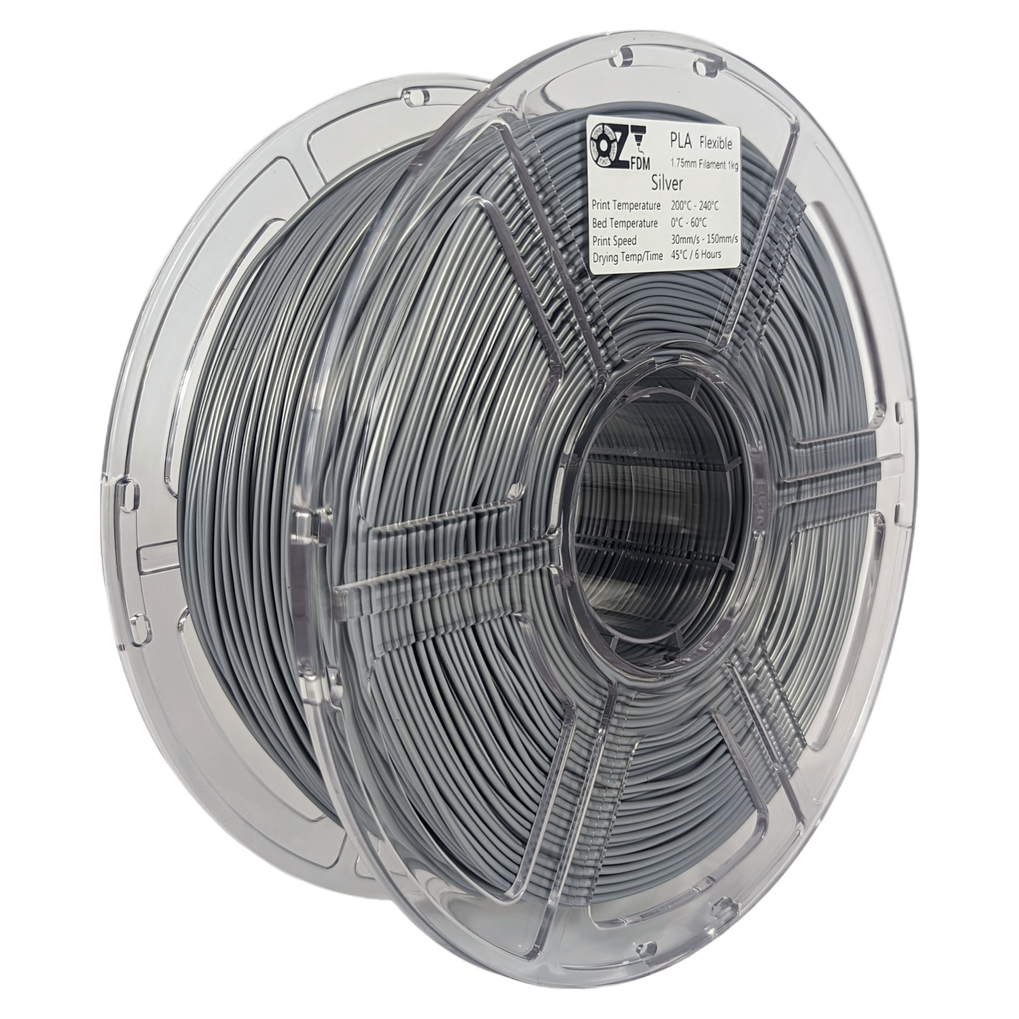 OzFDM Flexible PLA (PBAT) 3D Printing Filament 1.75mm 1KG - OzFDM
