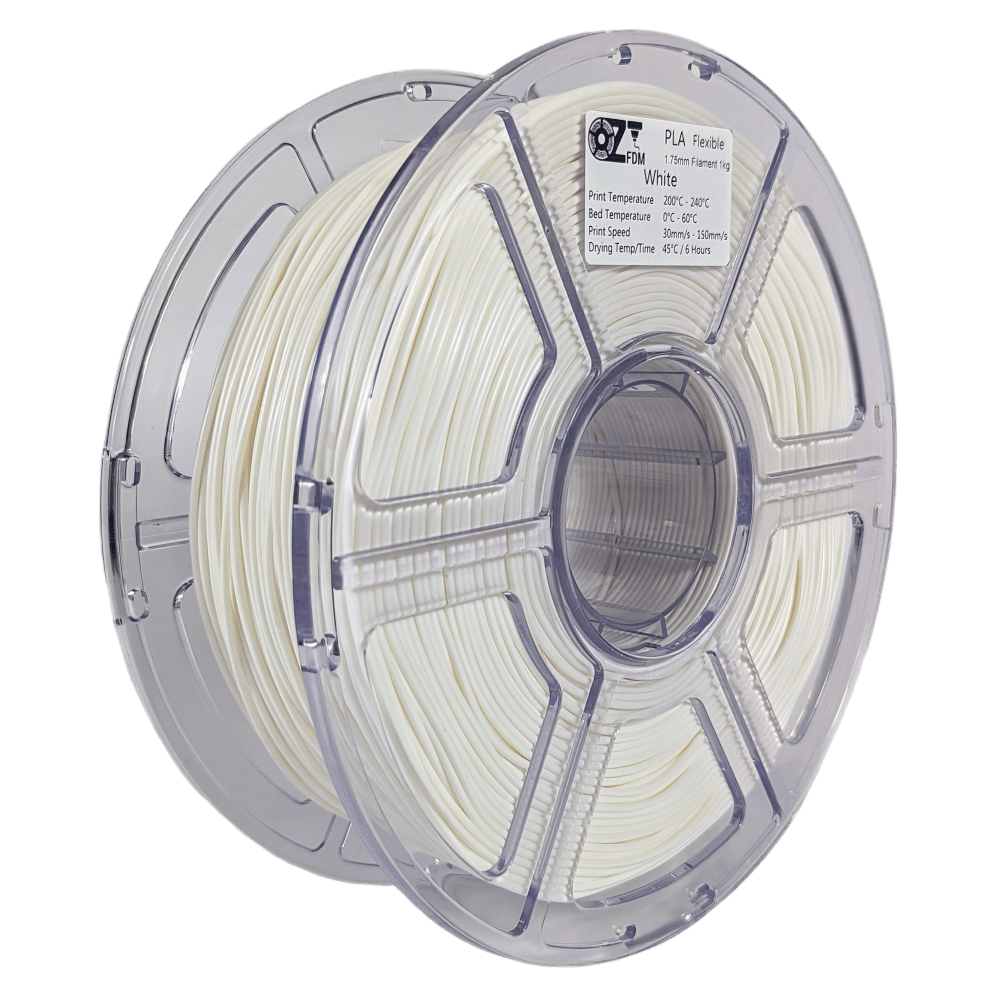 OzFDM Flexible PLA (PBAT) 3D Printing Filament 1.75mm 1KG - OzFDM