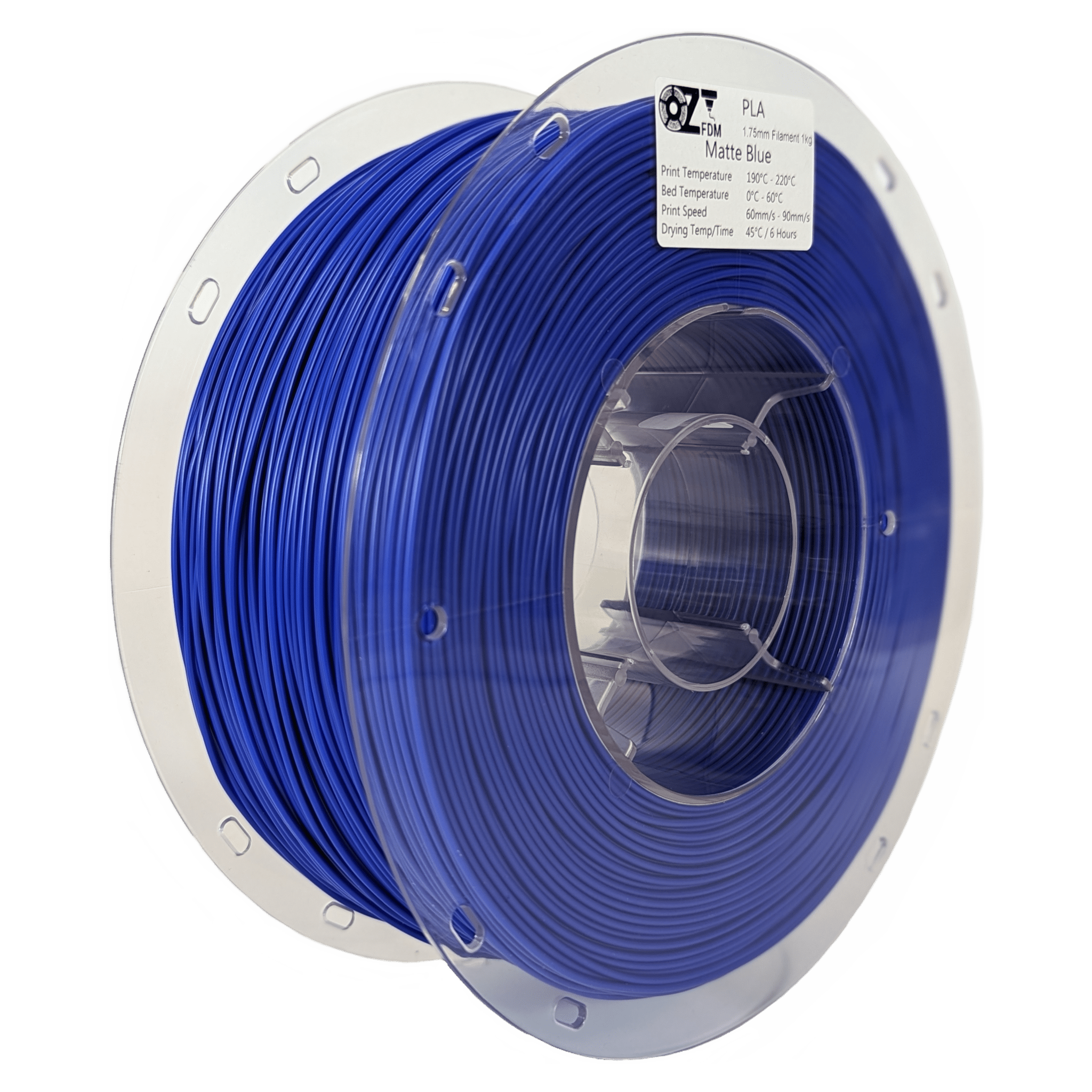 OzFDM PLA Matte Colours 3D Printing Filament 1.75mm 1KG - OzFDM