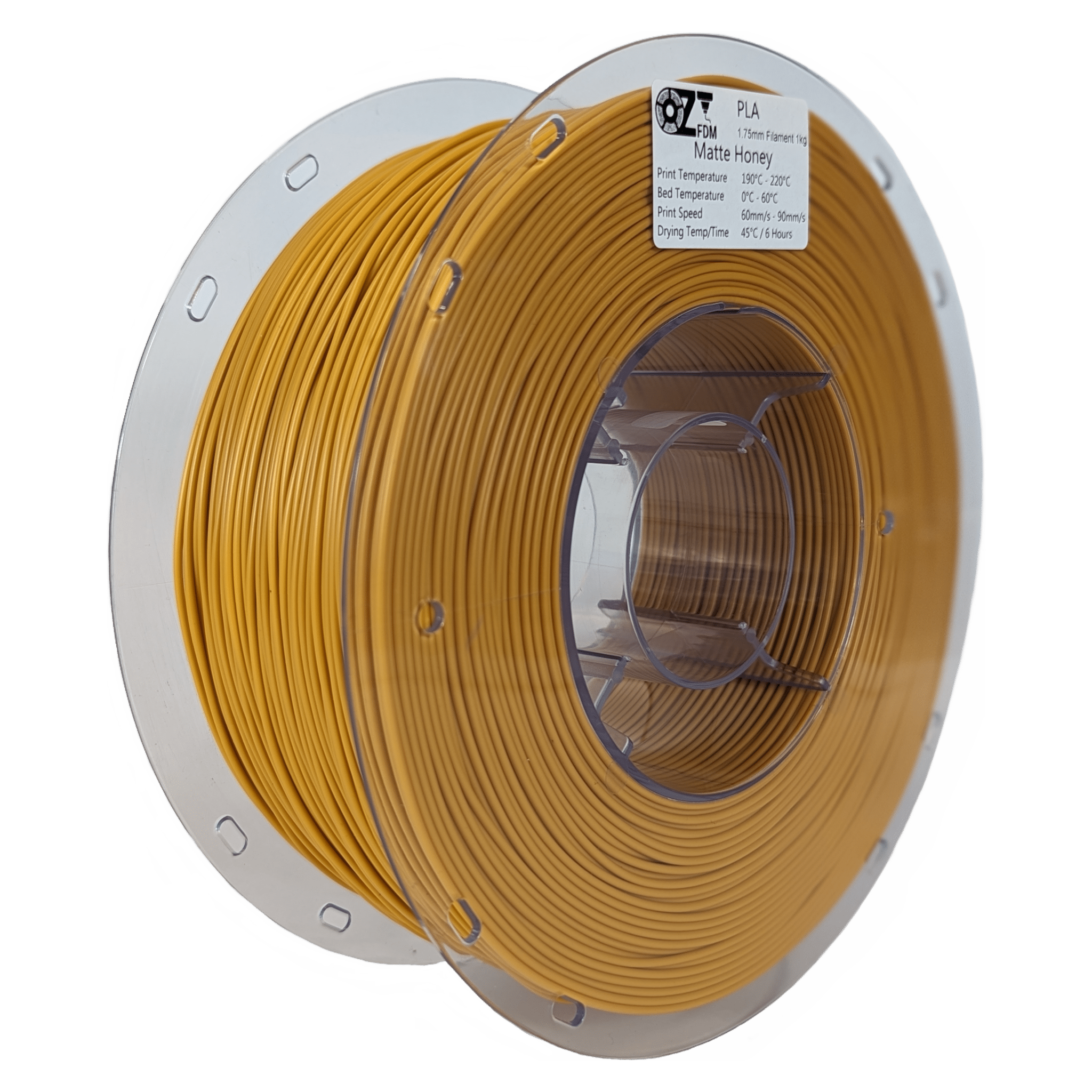 OzFDM PLA Matte Colours 3D Printing Filament 1.75mm 1KG - OzFDM