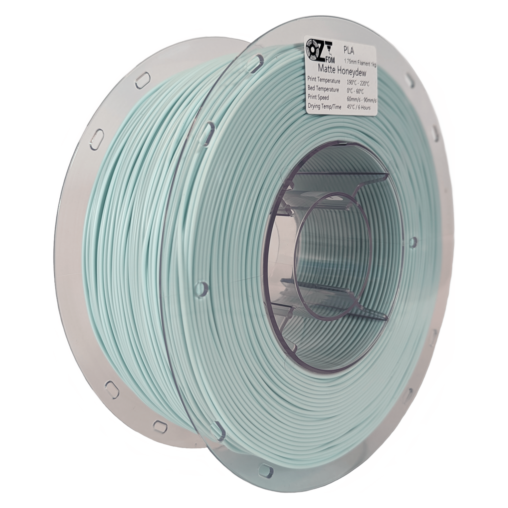 OzFDM PLA Matte Colours 3D Printing Filament 1.75mm 1KG - OzFDM