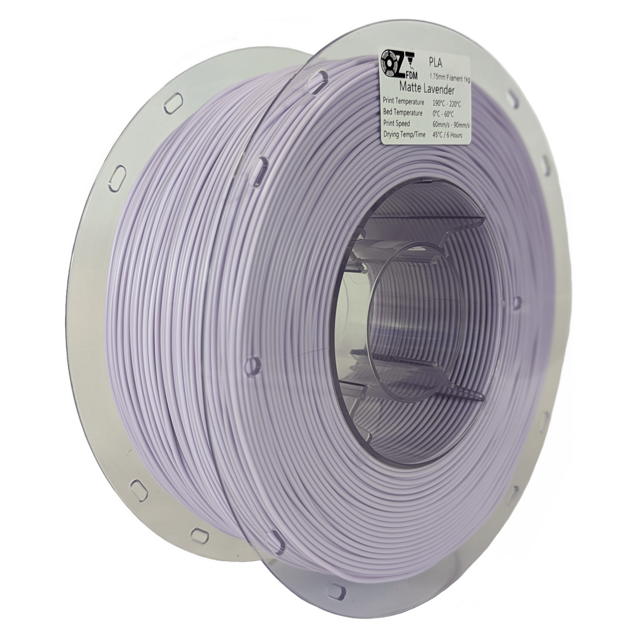 OzFDM PLA Matte Colours 3D Printing Filament 1.75mm 1KG - OzFDM